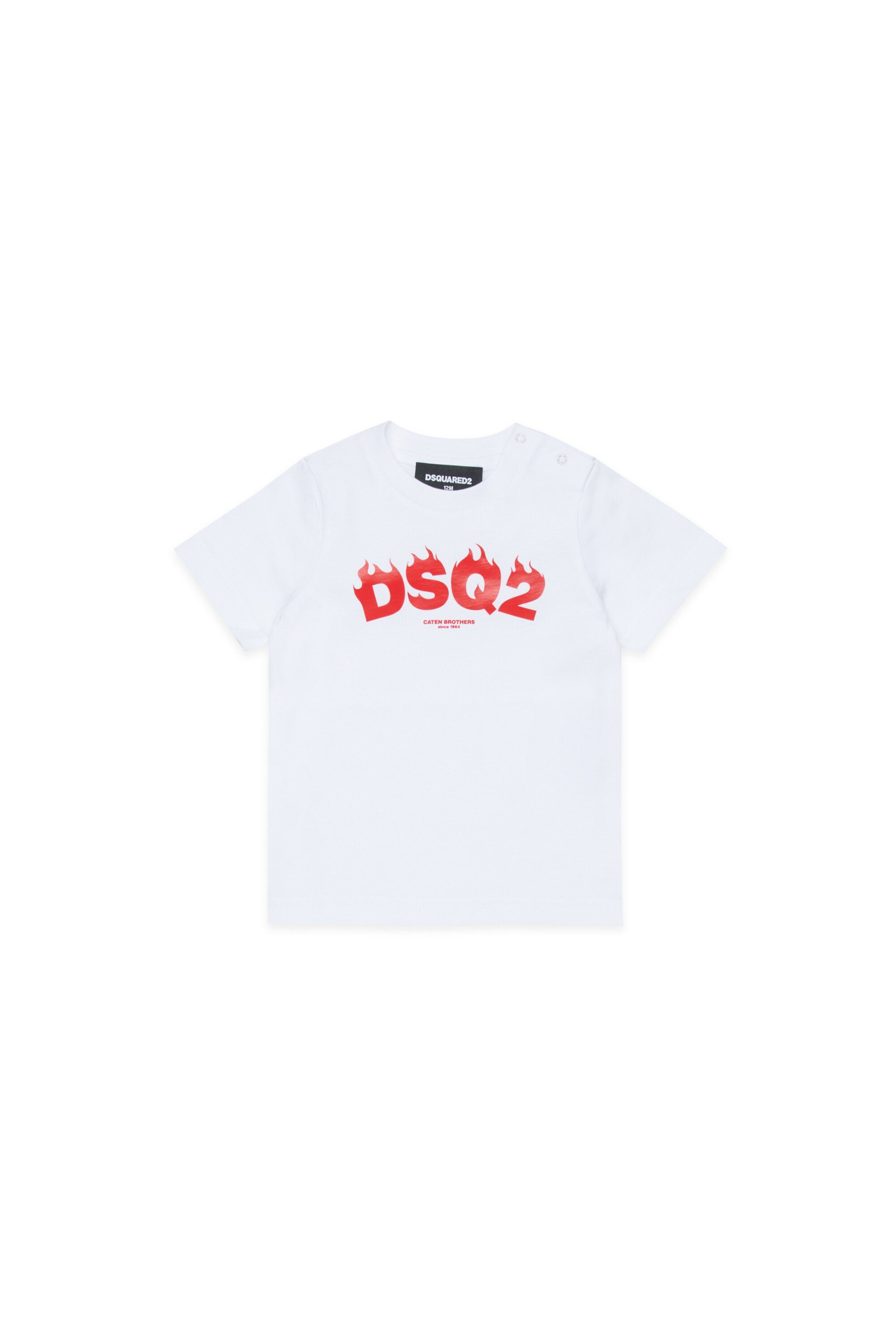 Crew-neck T-shirt with DSQ2 logo