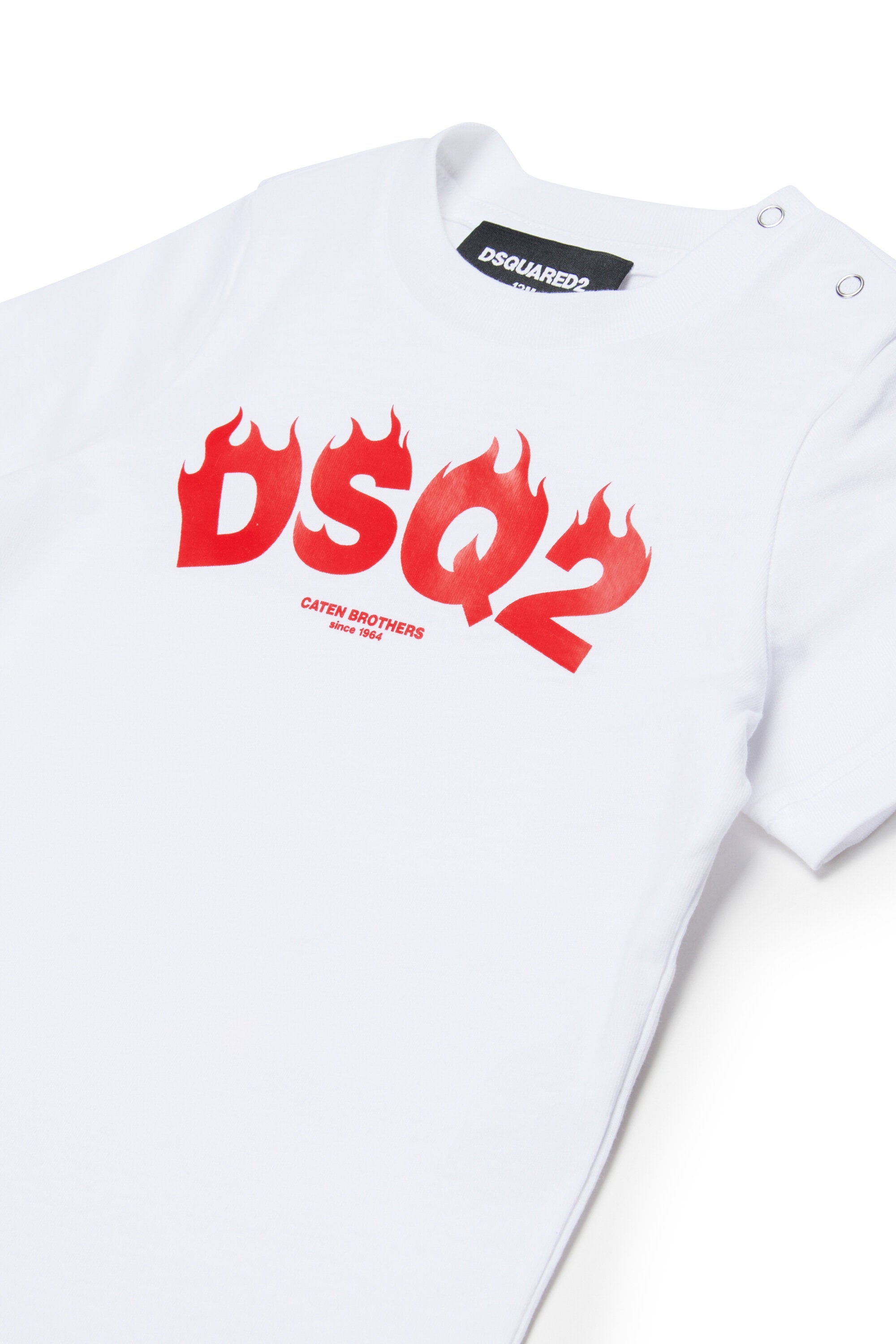 Crew-neck T-shirt with DSQ2 logo
