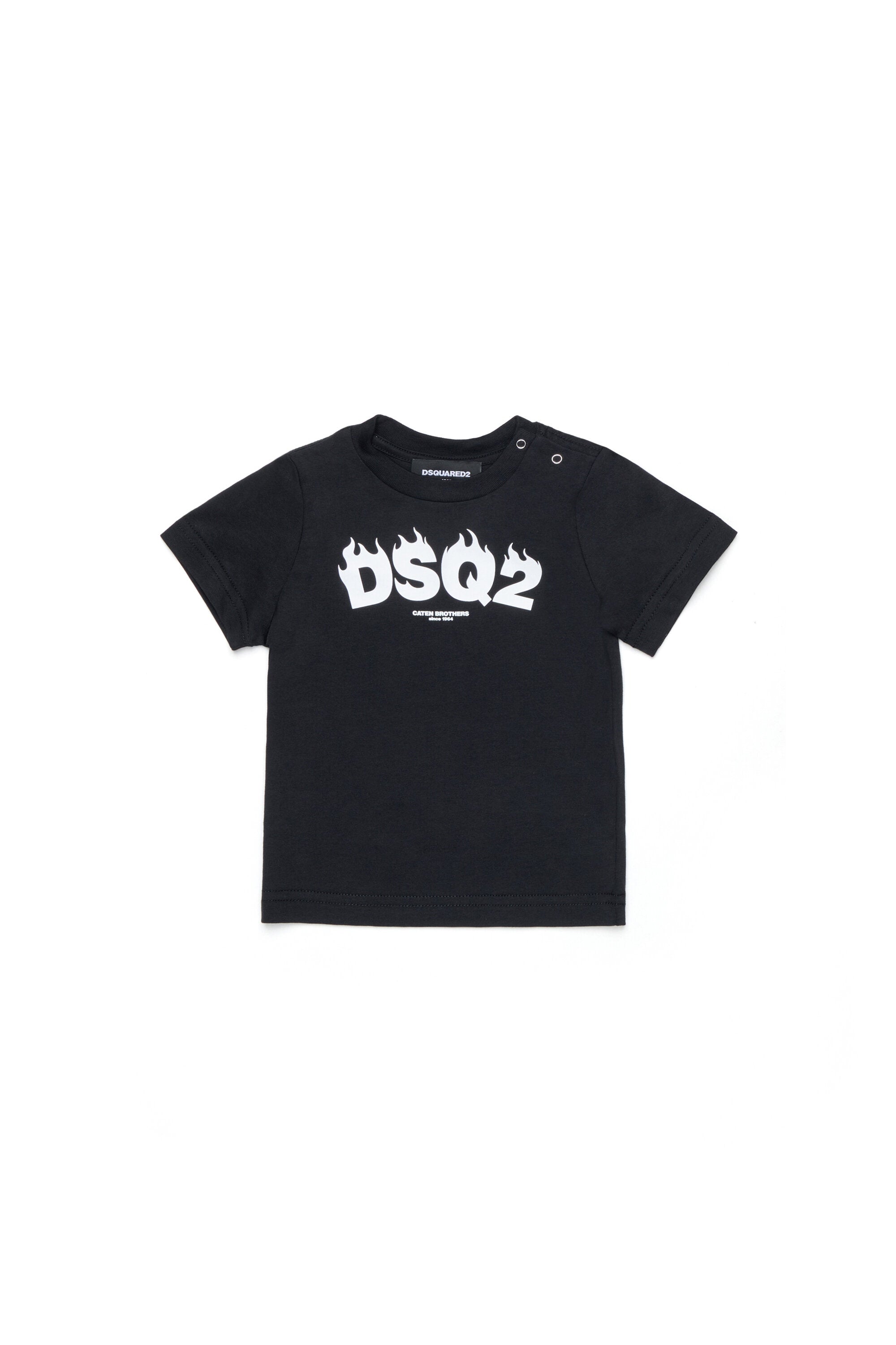 Crew-neck T-shirt with DSQ2 logo