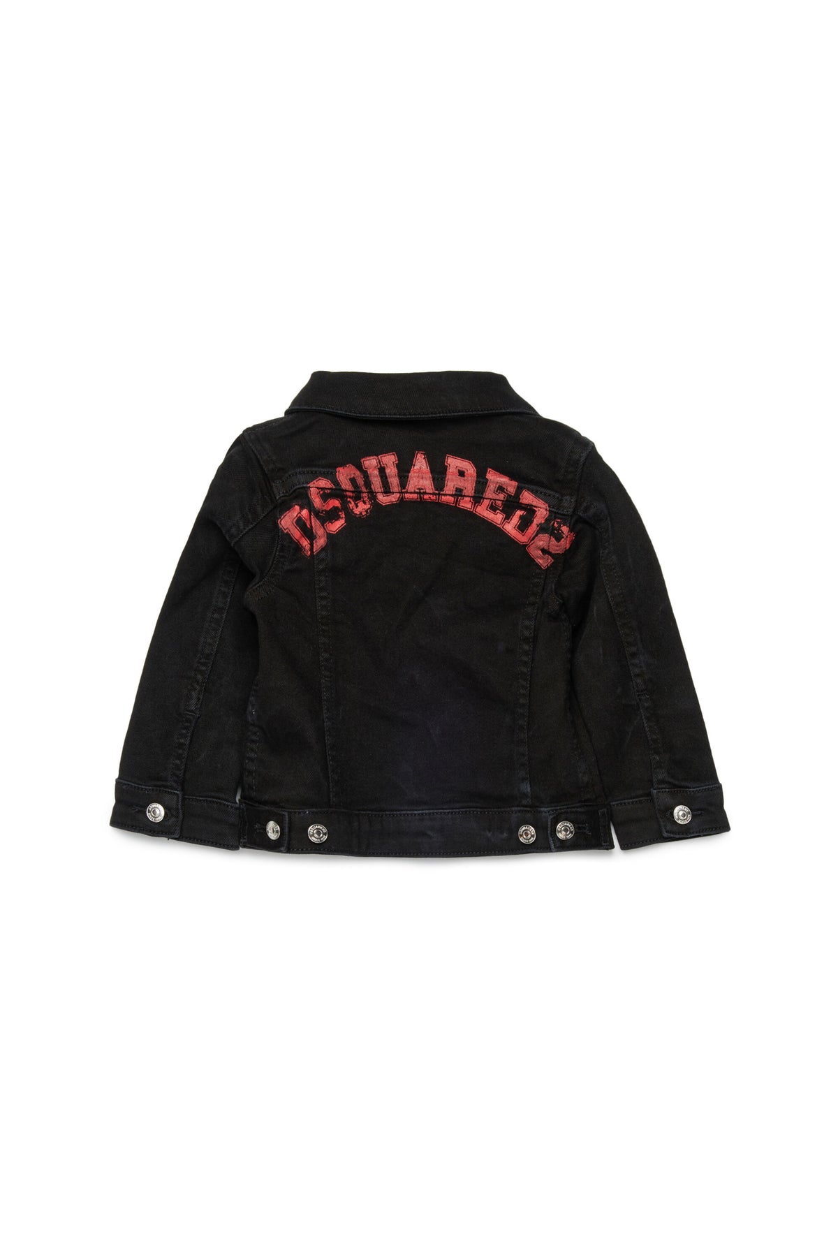 Denim jacket with printed logo