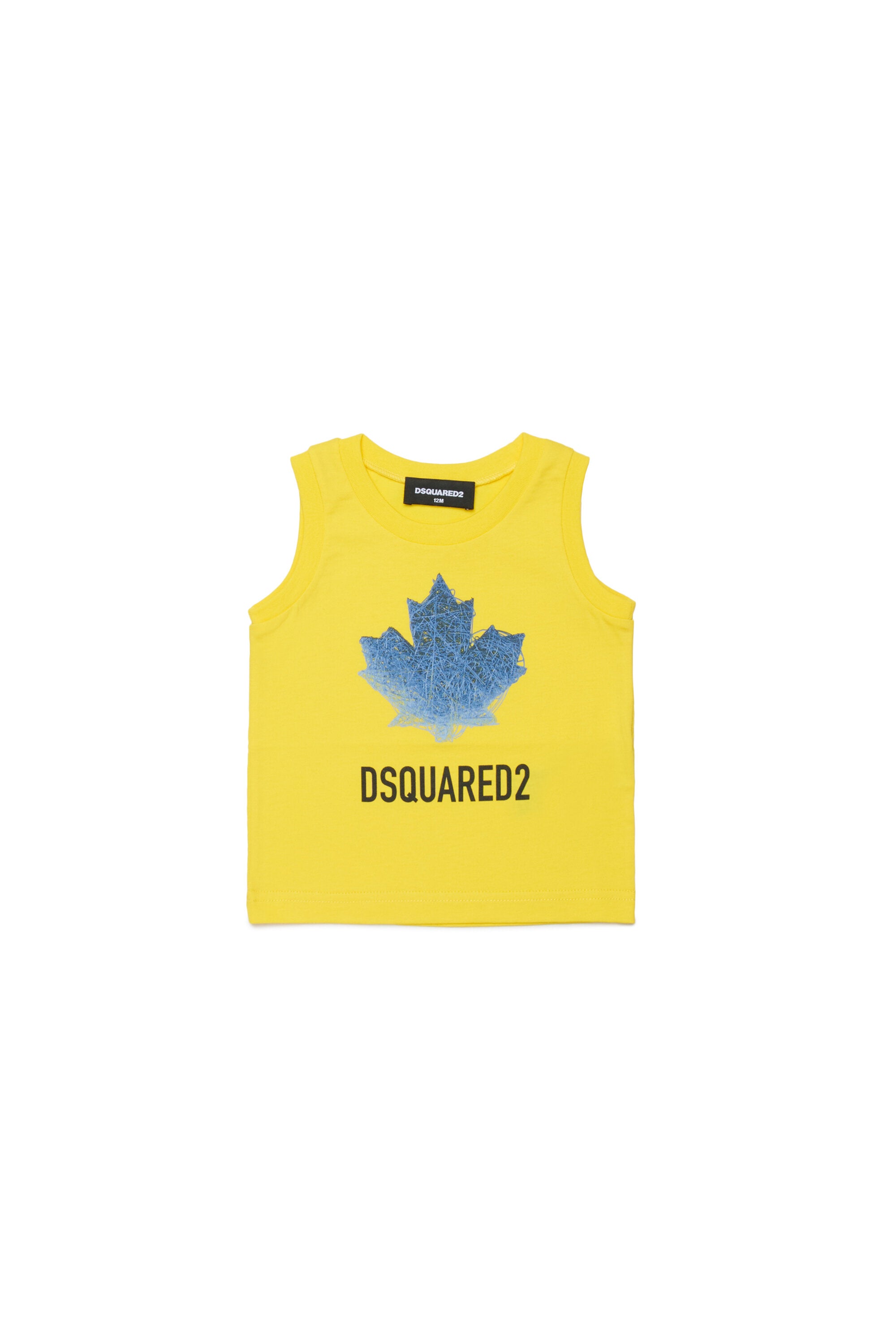 Sleeveless T-shirt with logo