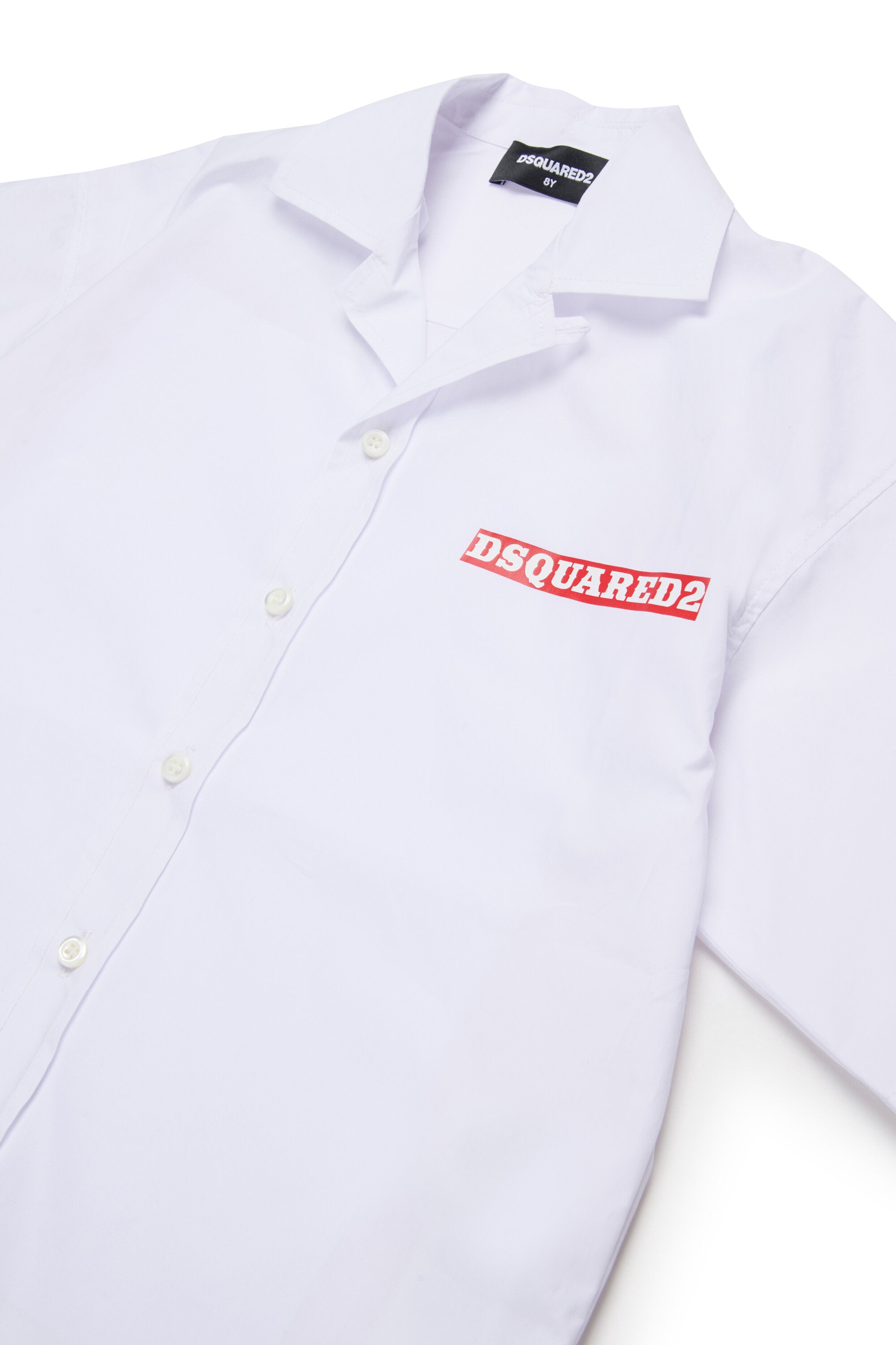 Short-sleeved shirt with logo