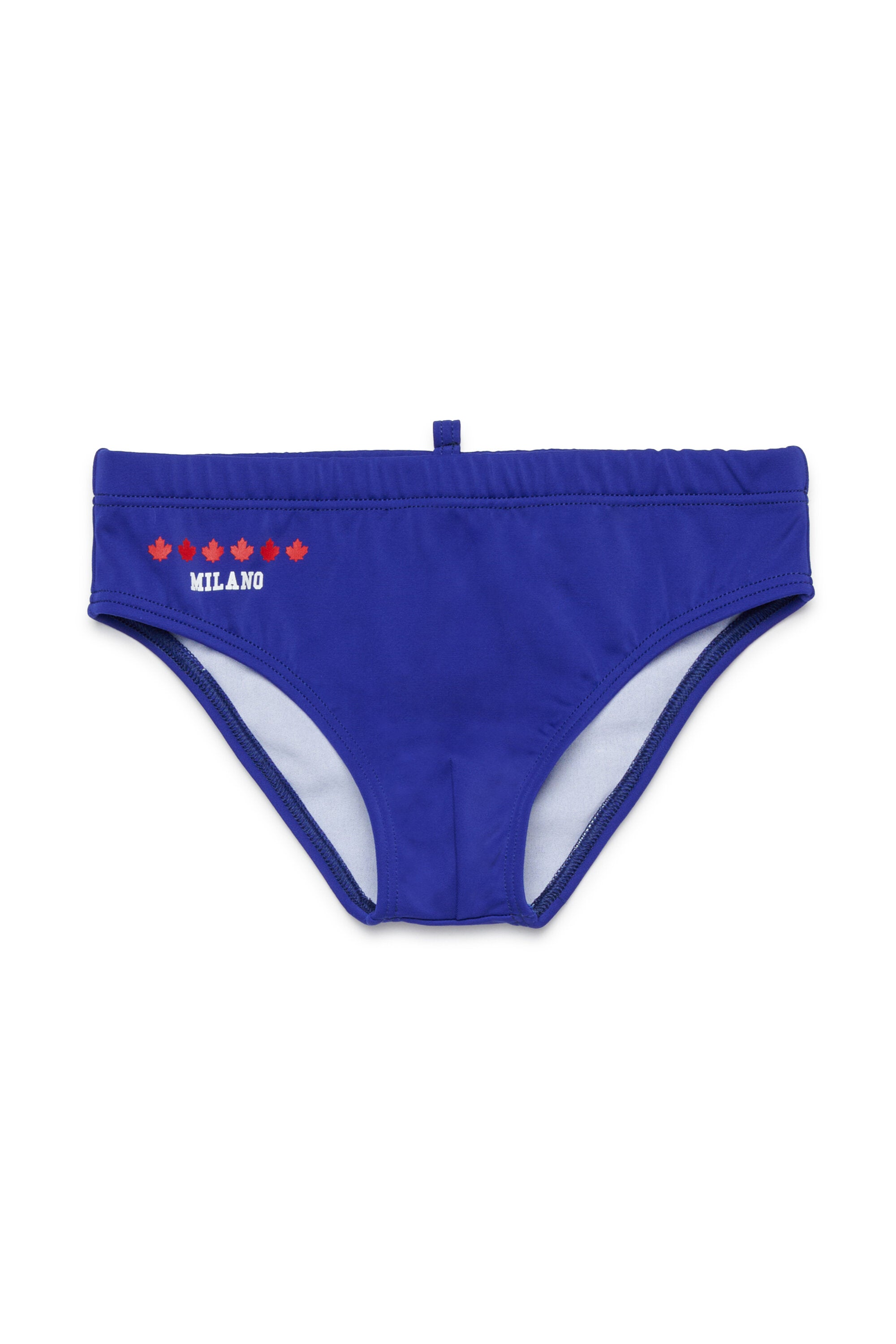 Briefs with logo on the back