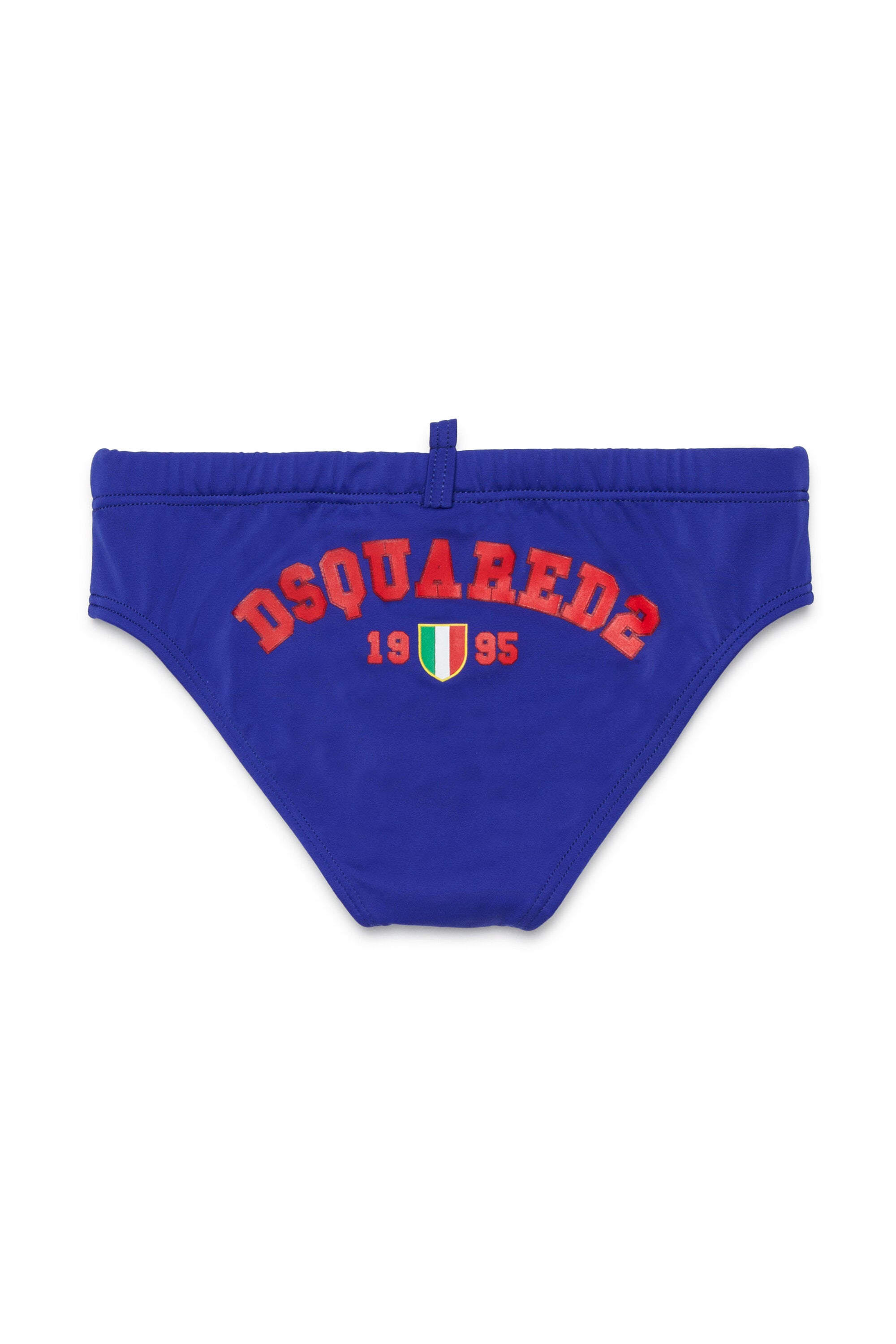 Briefs with logo on the back
