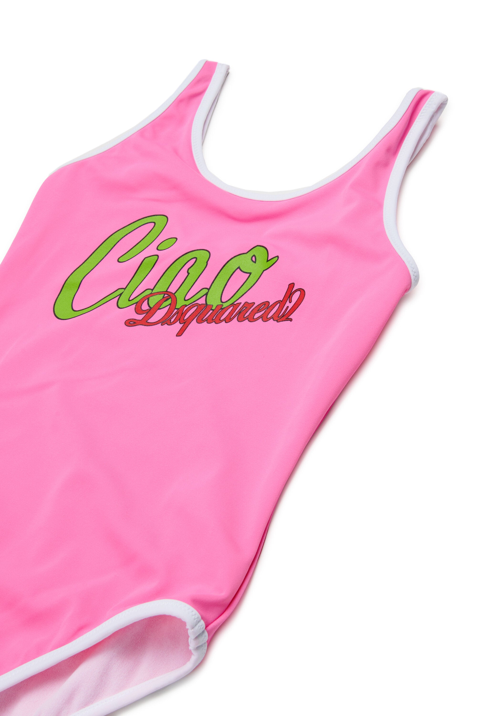 One-piece swimsuit with logo