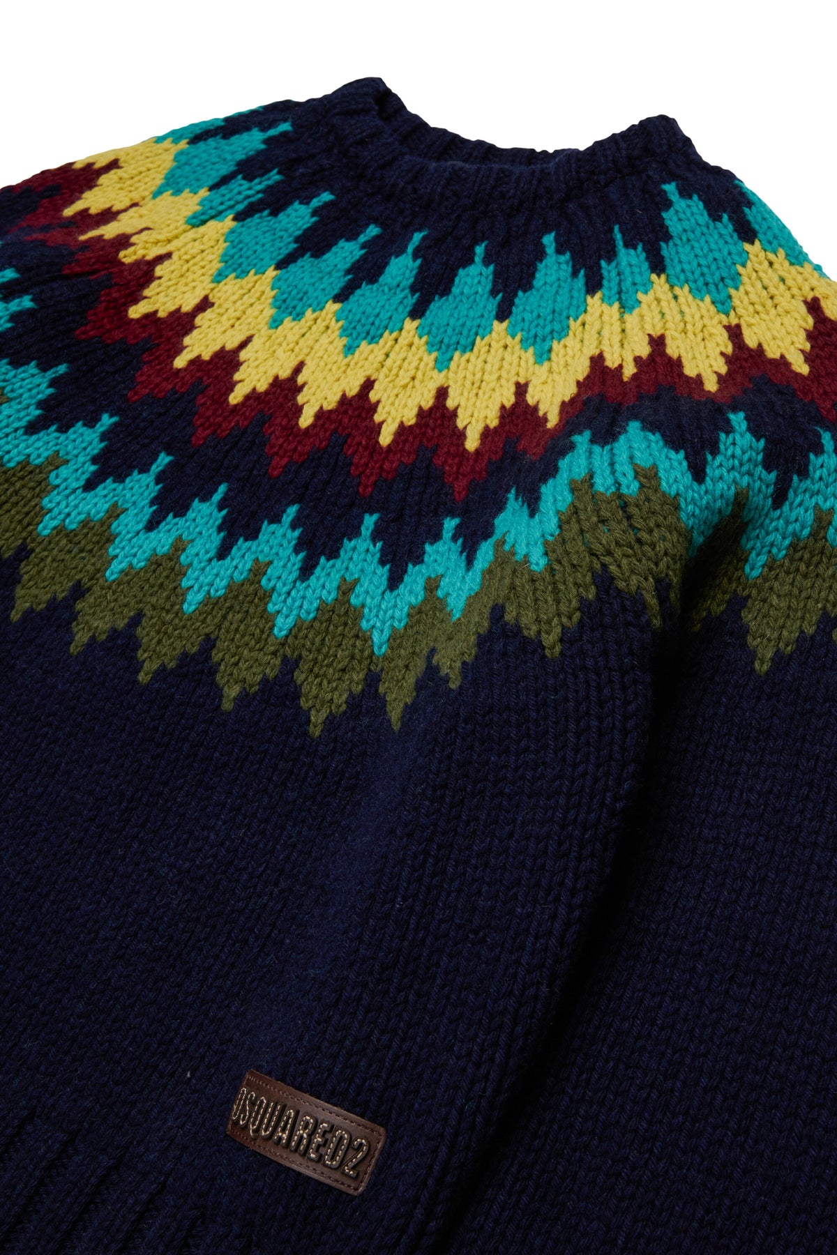 Crew-neck pullover with logo