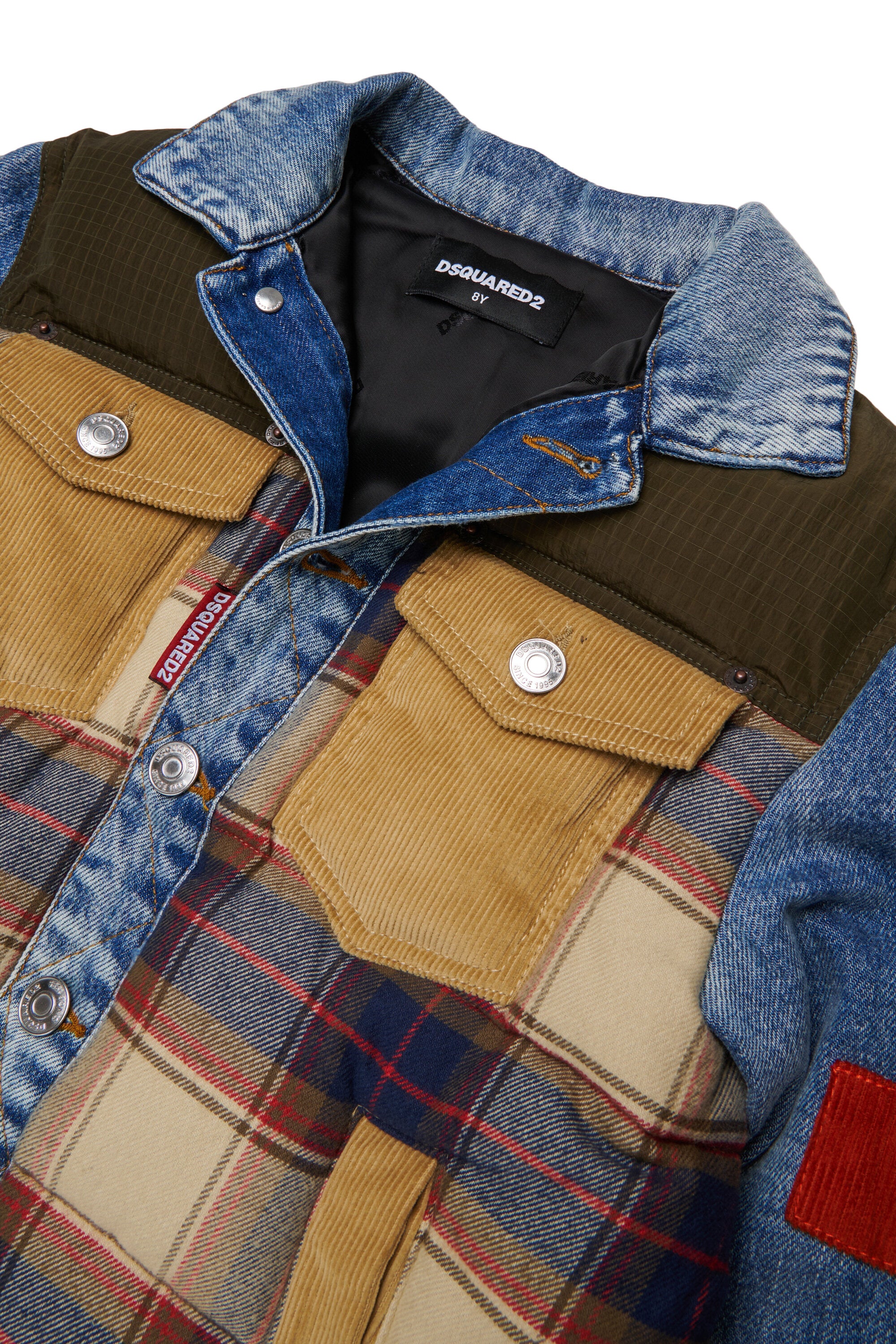 Workwear patchwork jacket with logo