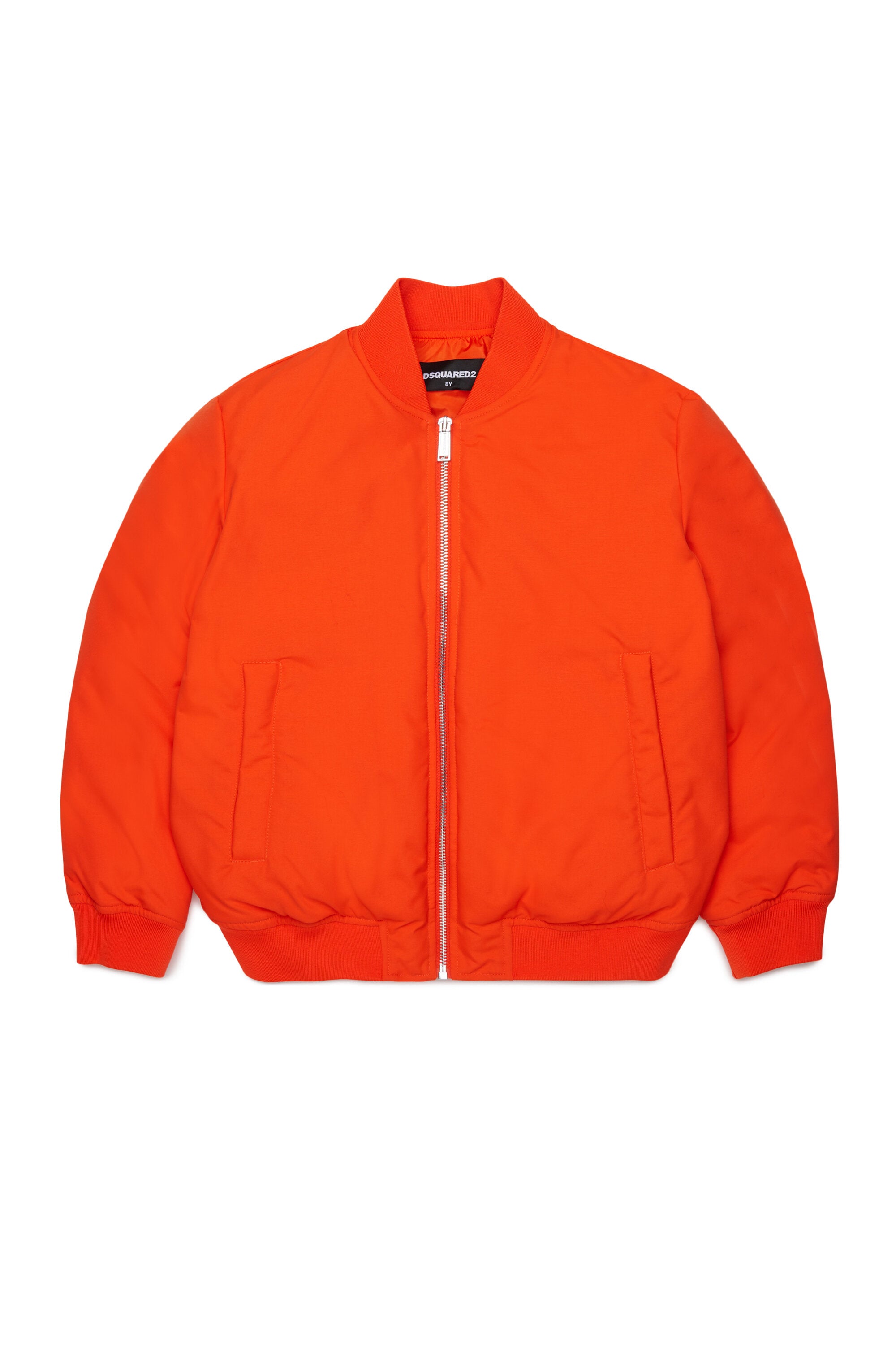 Padded jacket with printed logo