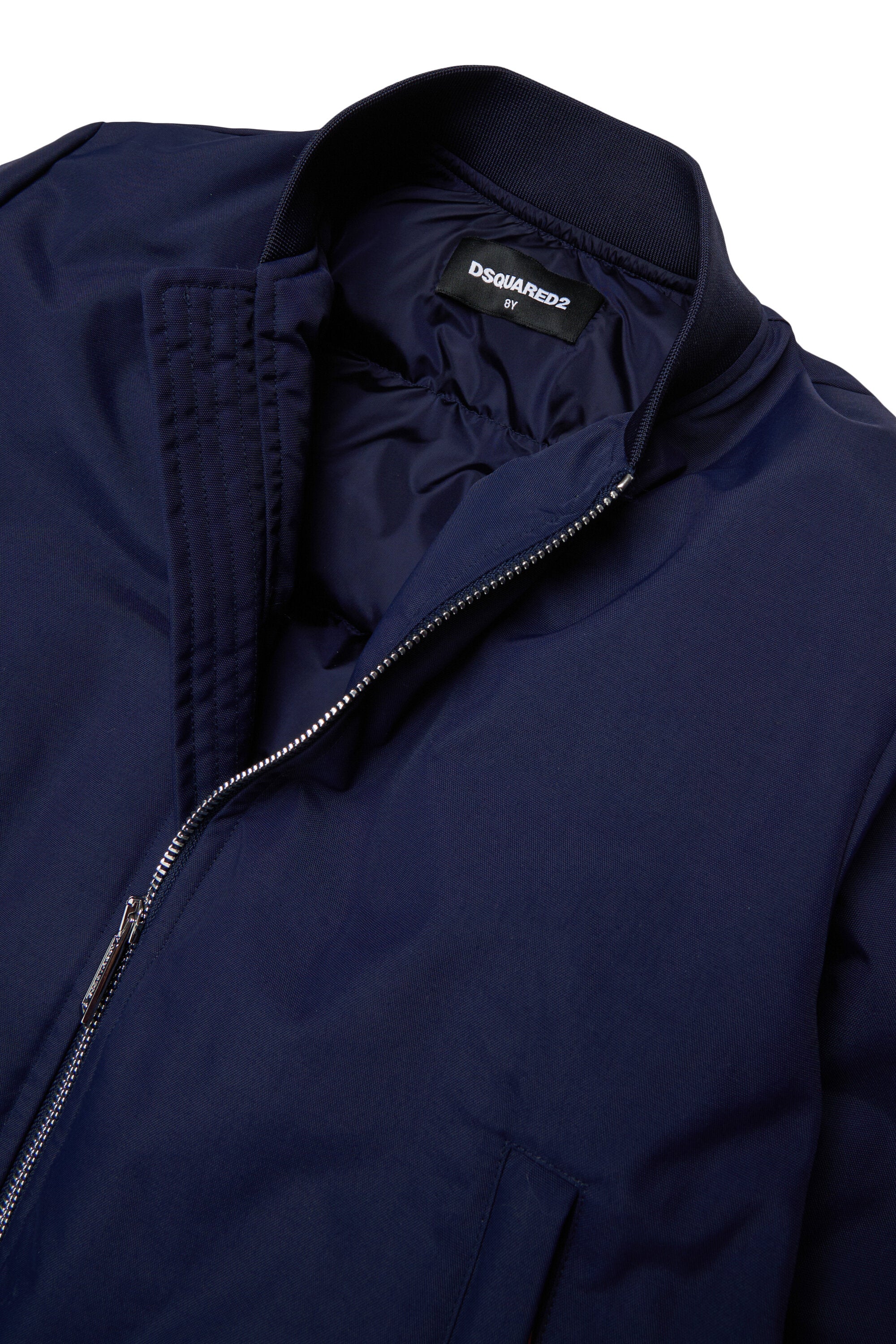 Padded jacket with printed logo