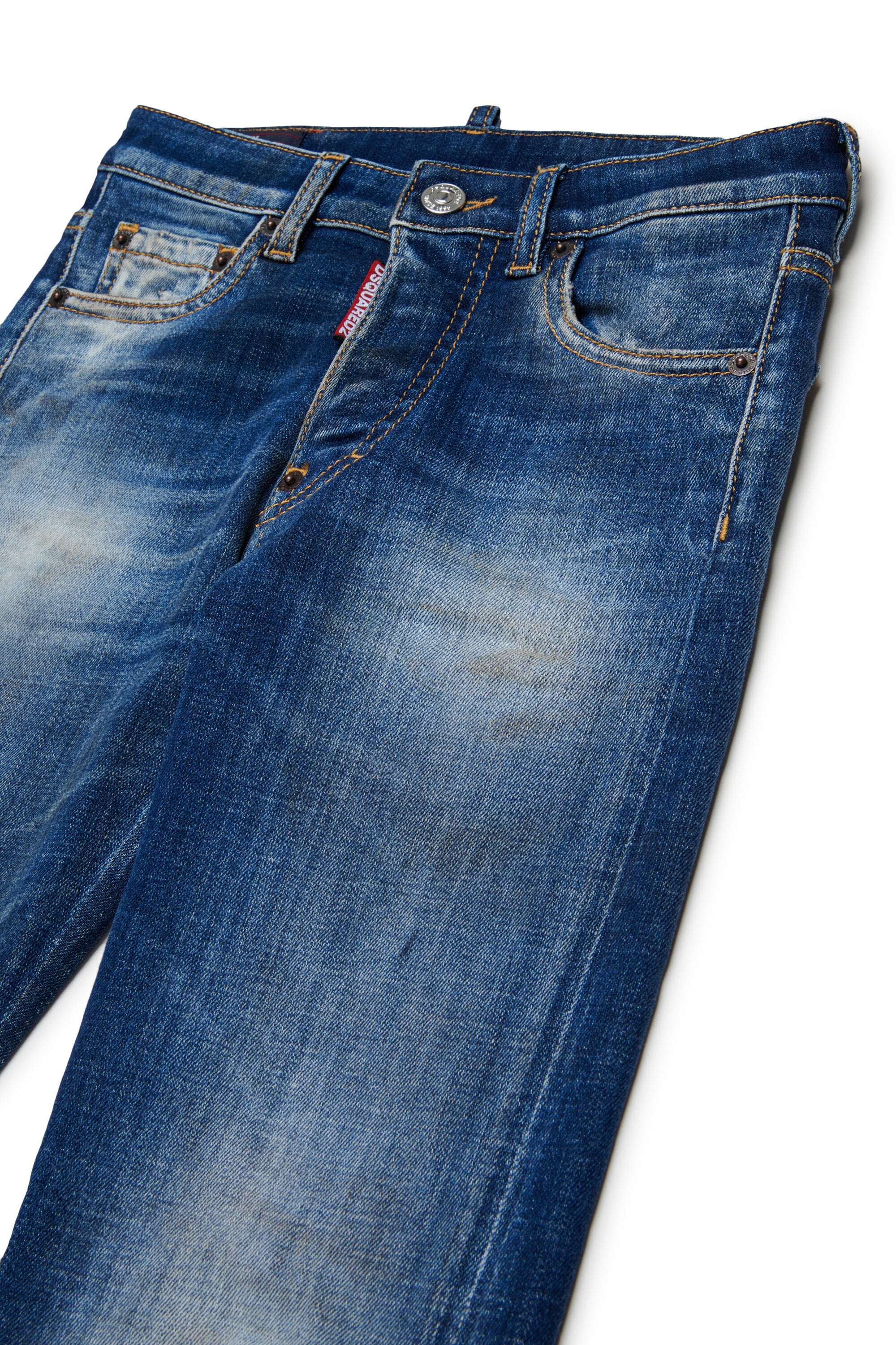 Straight-leg jeans in medium blue wash - Tomboy