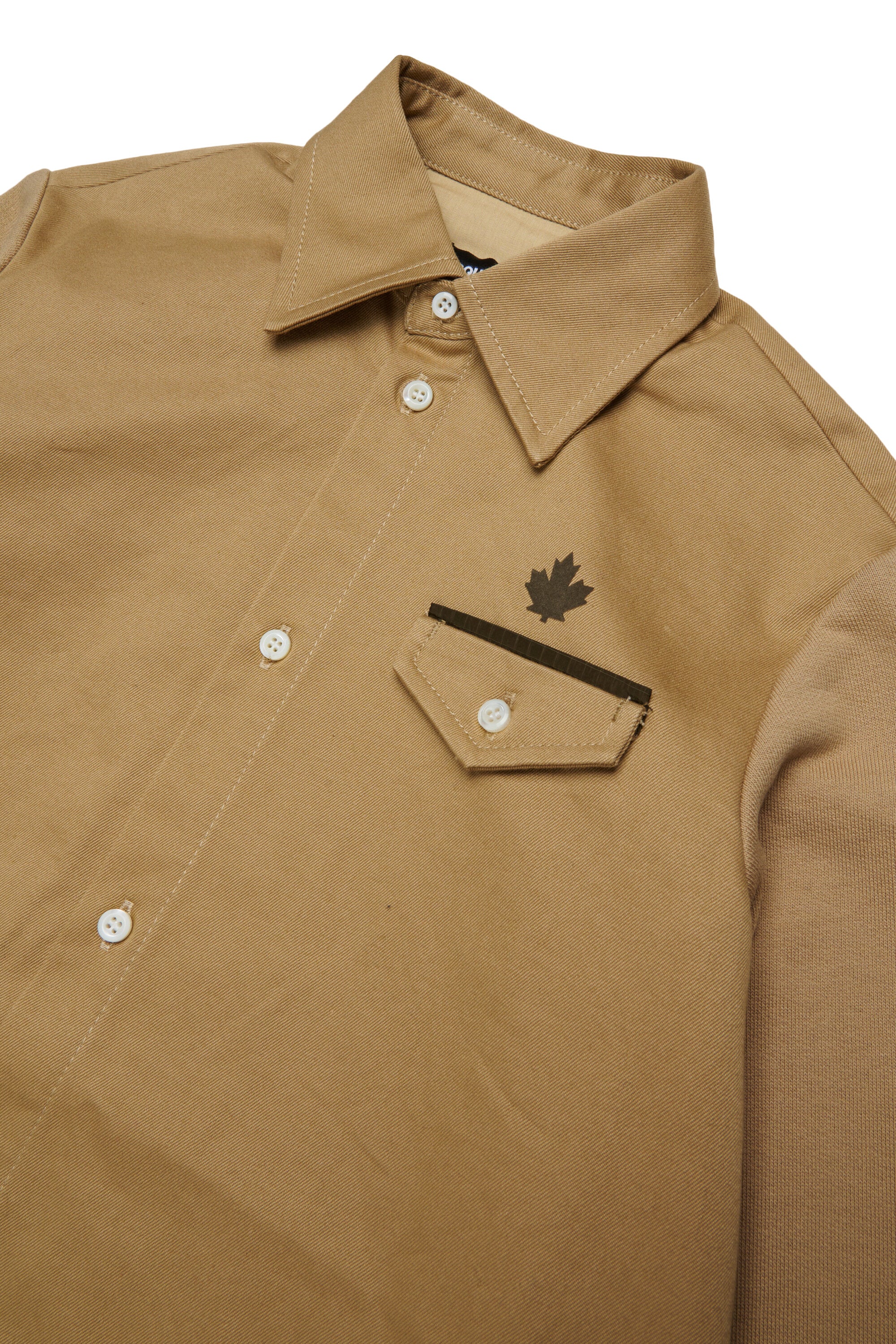 Shirt dress with logo