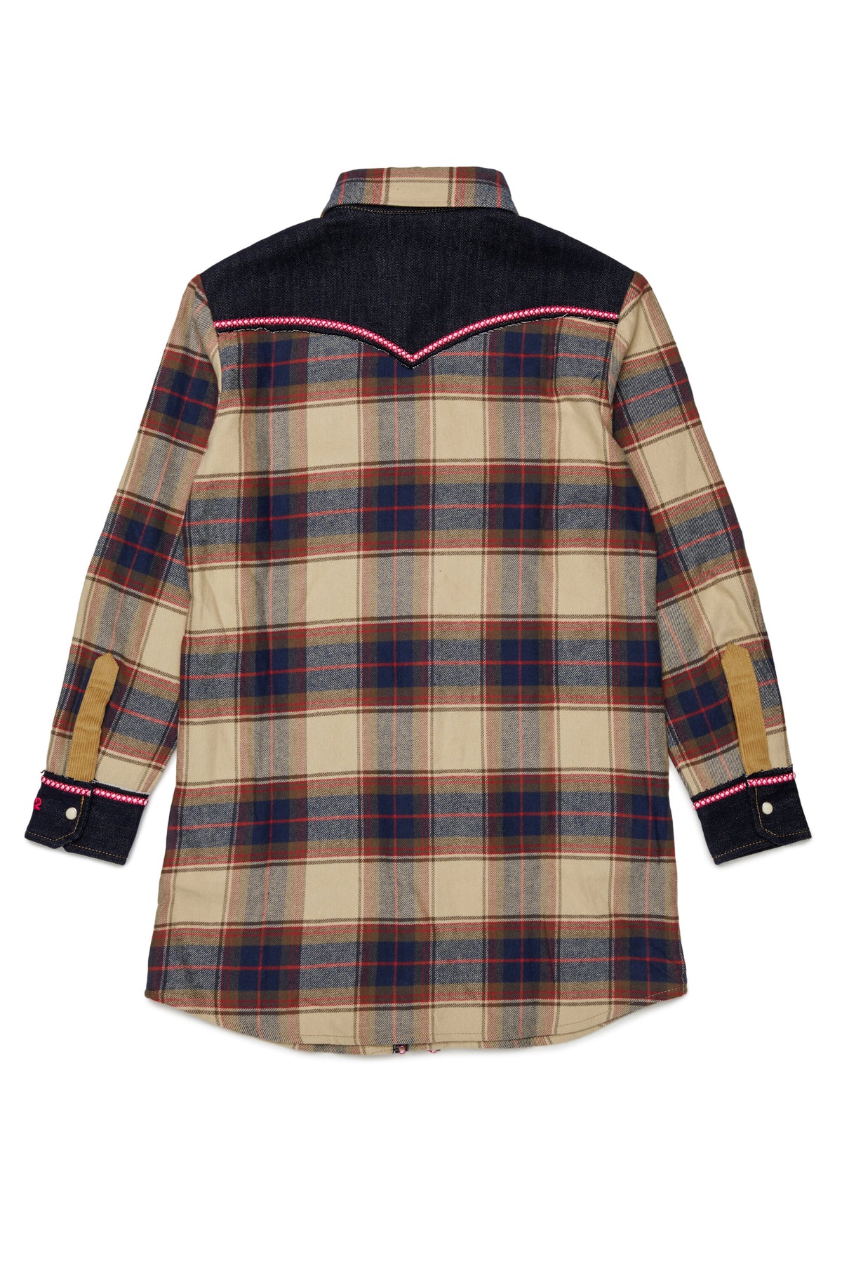 Checked shirt dress
