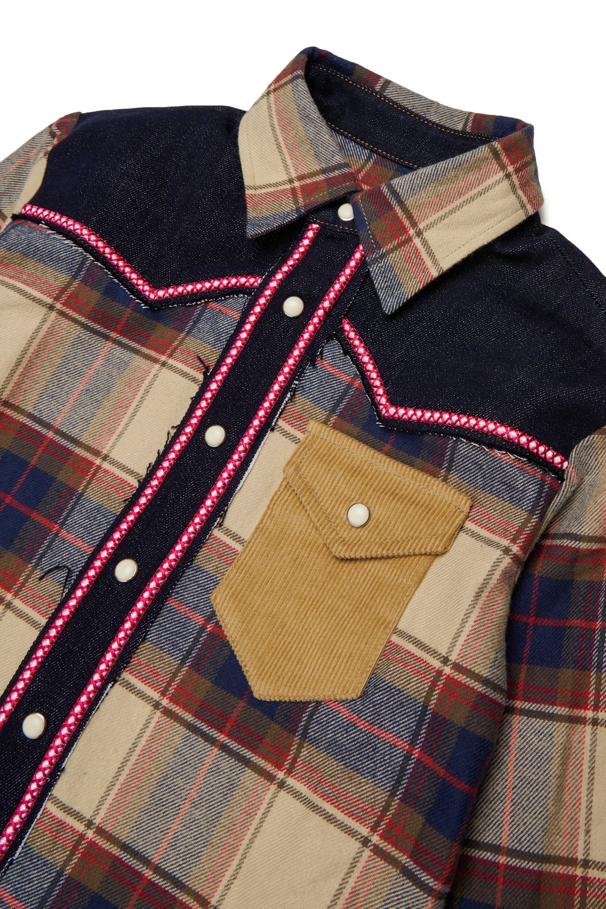 Checked shirt dress