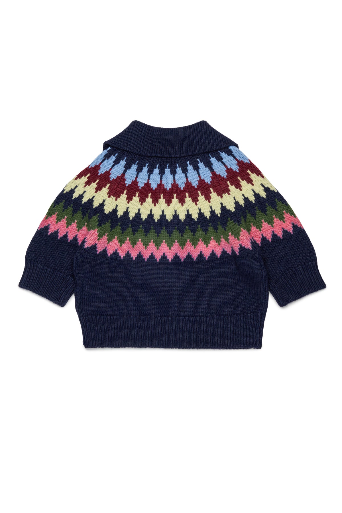 Jacquard pullover with logo