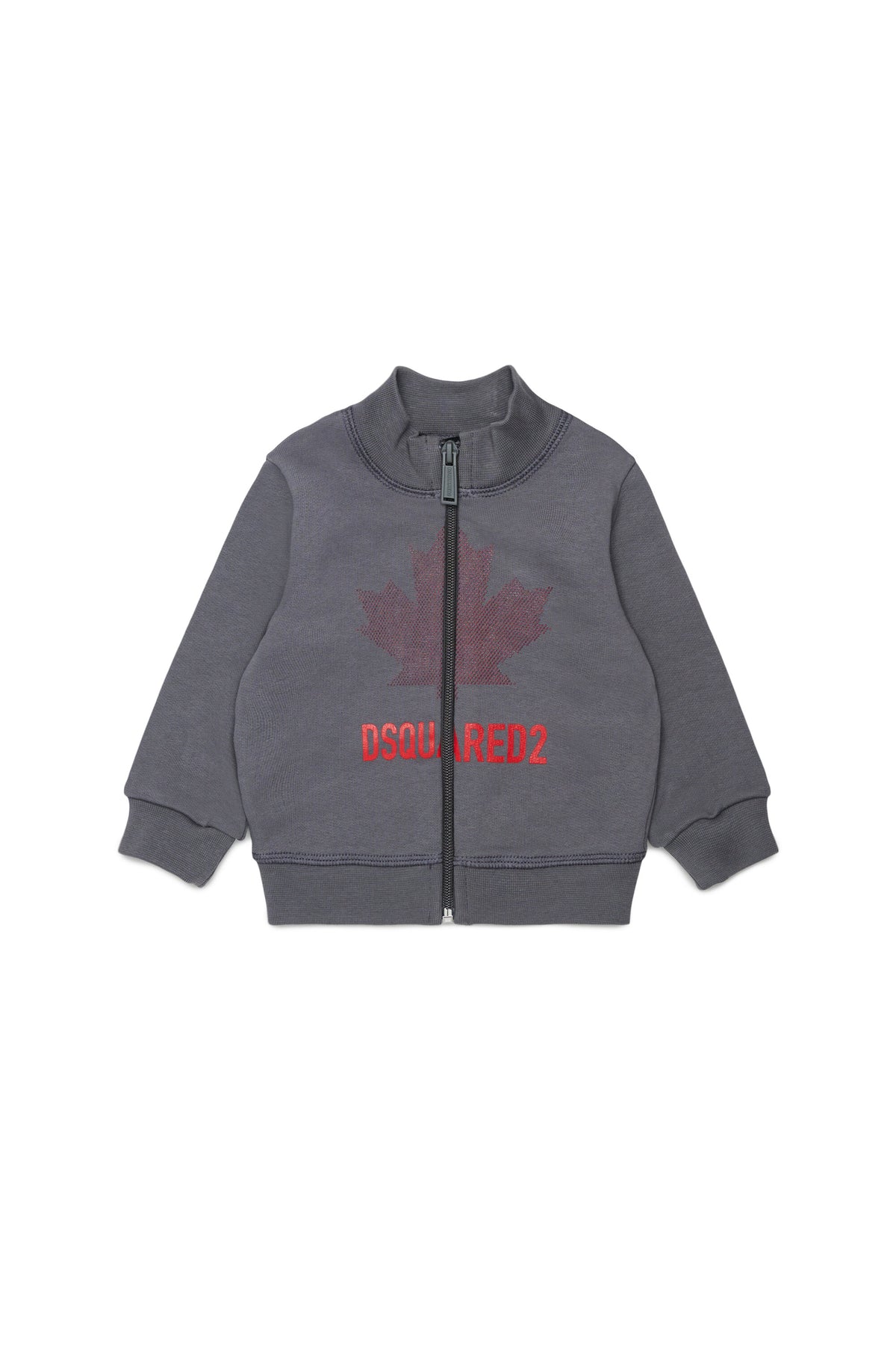Zip sweatshirt with logo