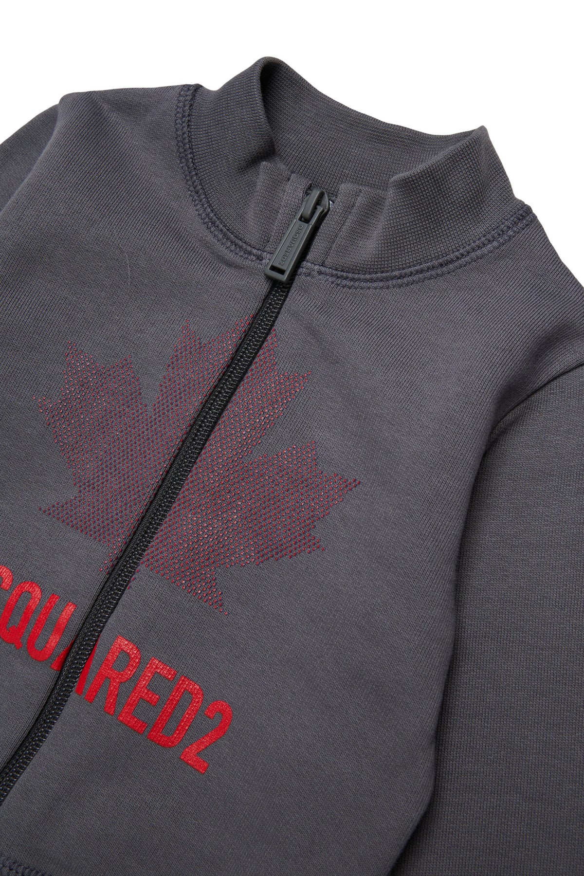 Zip sweatshirt with logo