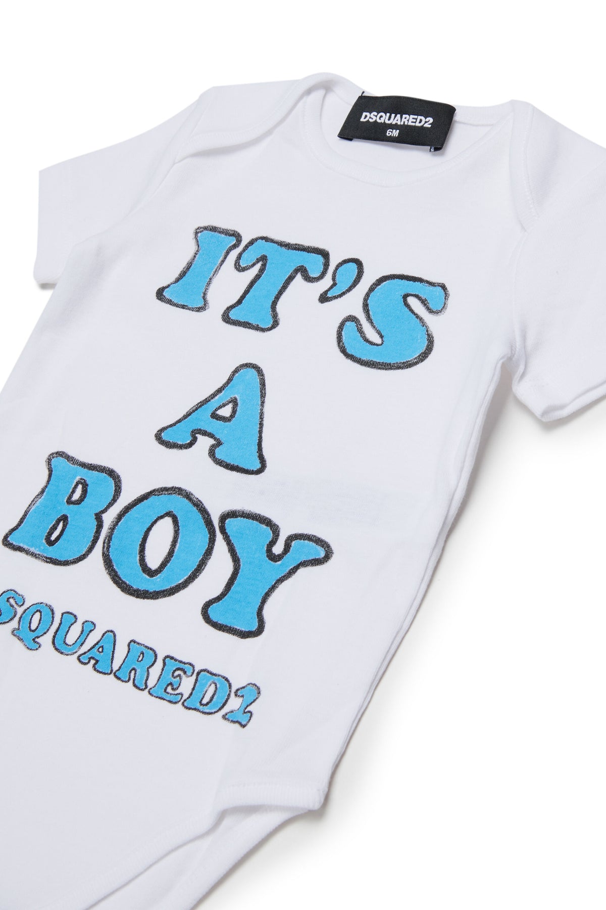 Short-sleeve bodysuit with logo