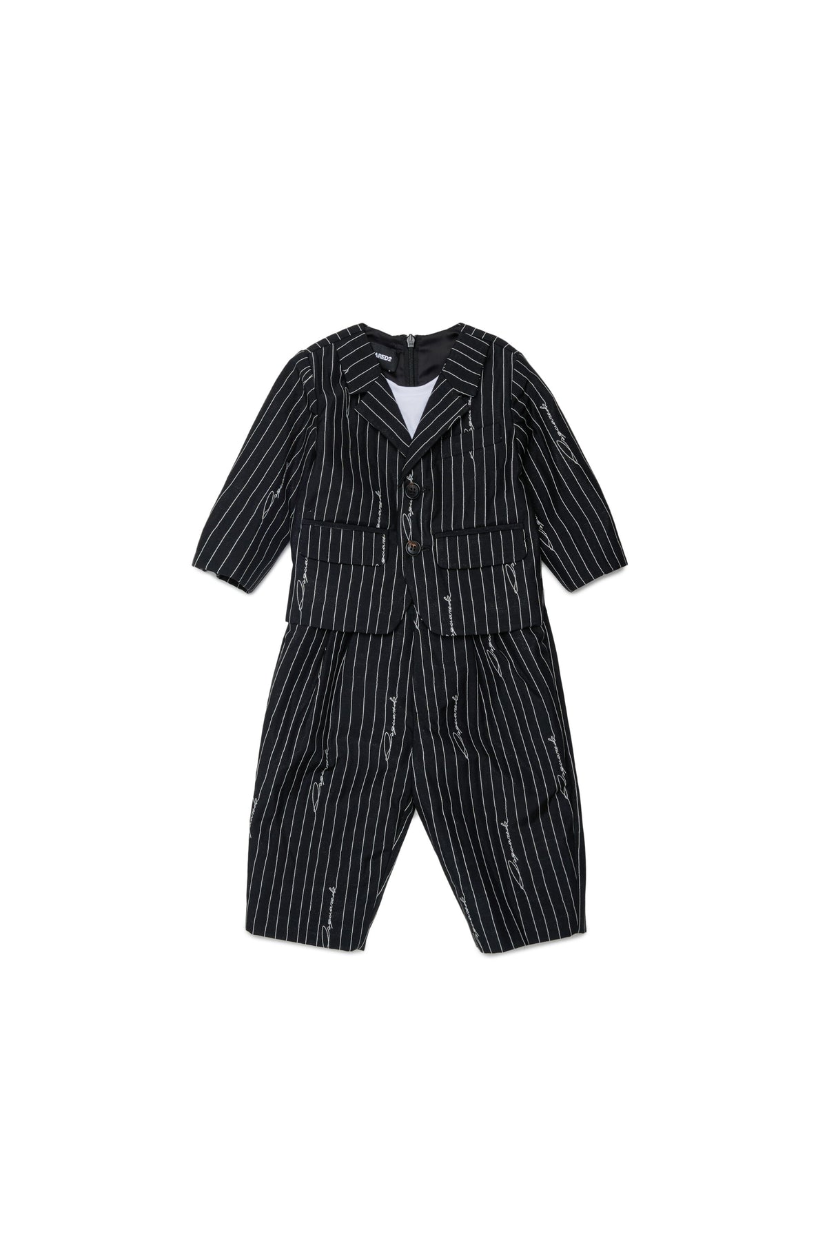 Pinstripe tracksuit with logo