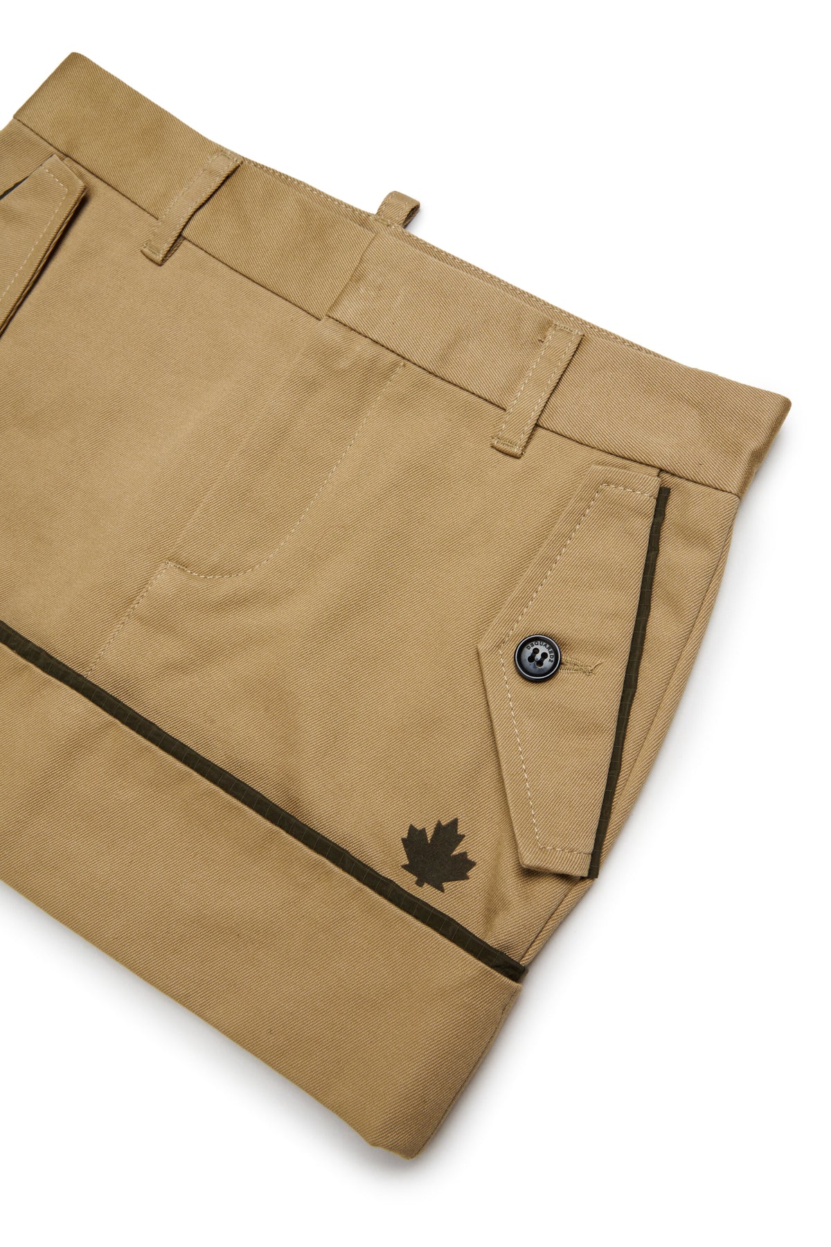 Skirt with patch pockets