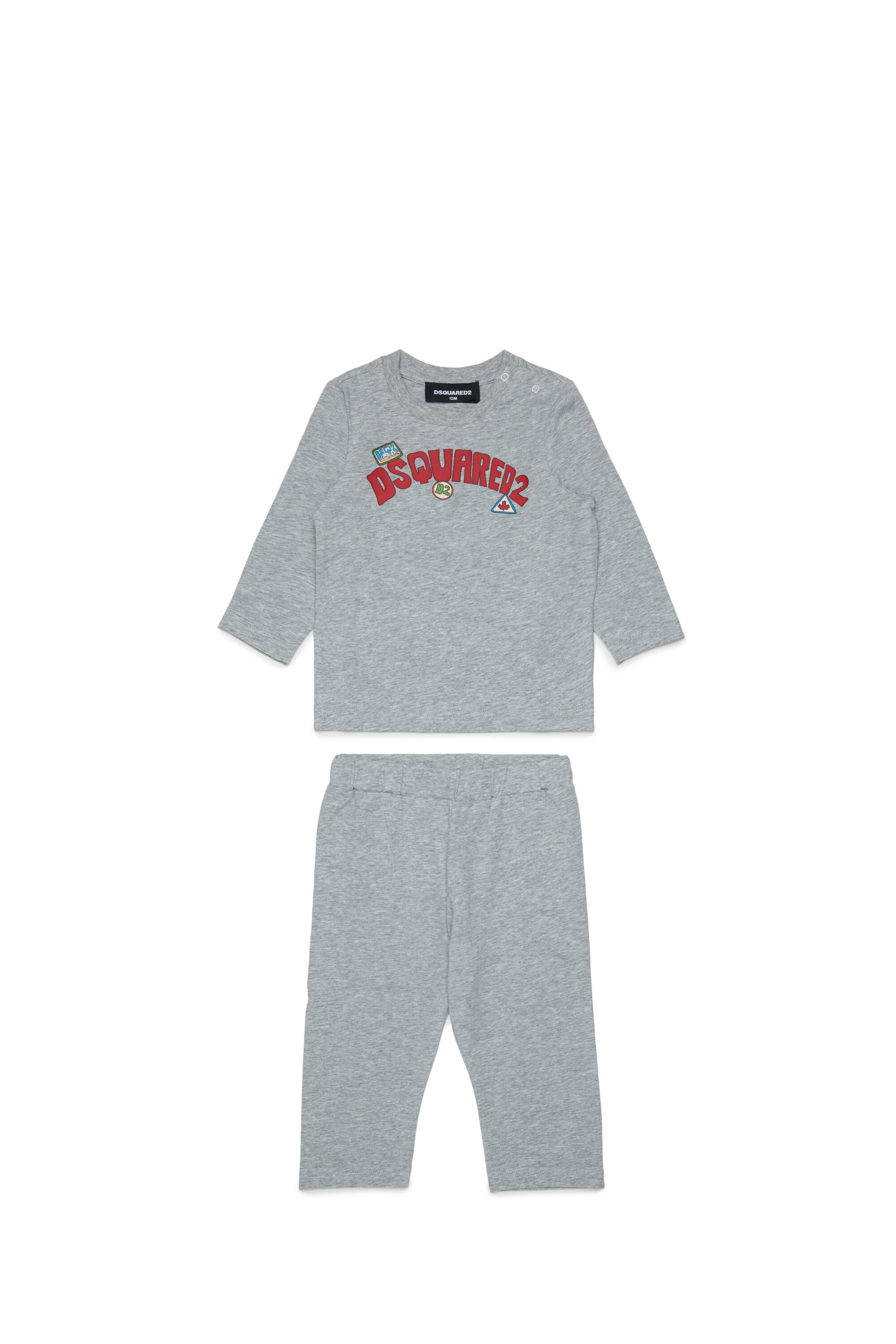 Baby jumpsuit with logo