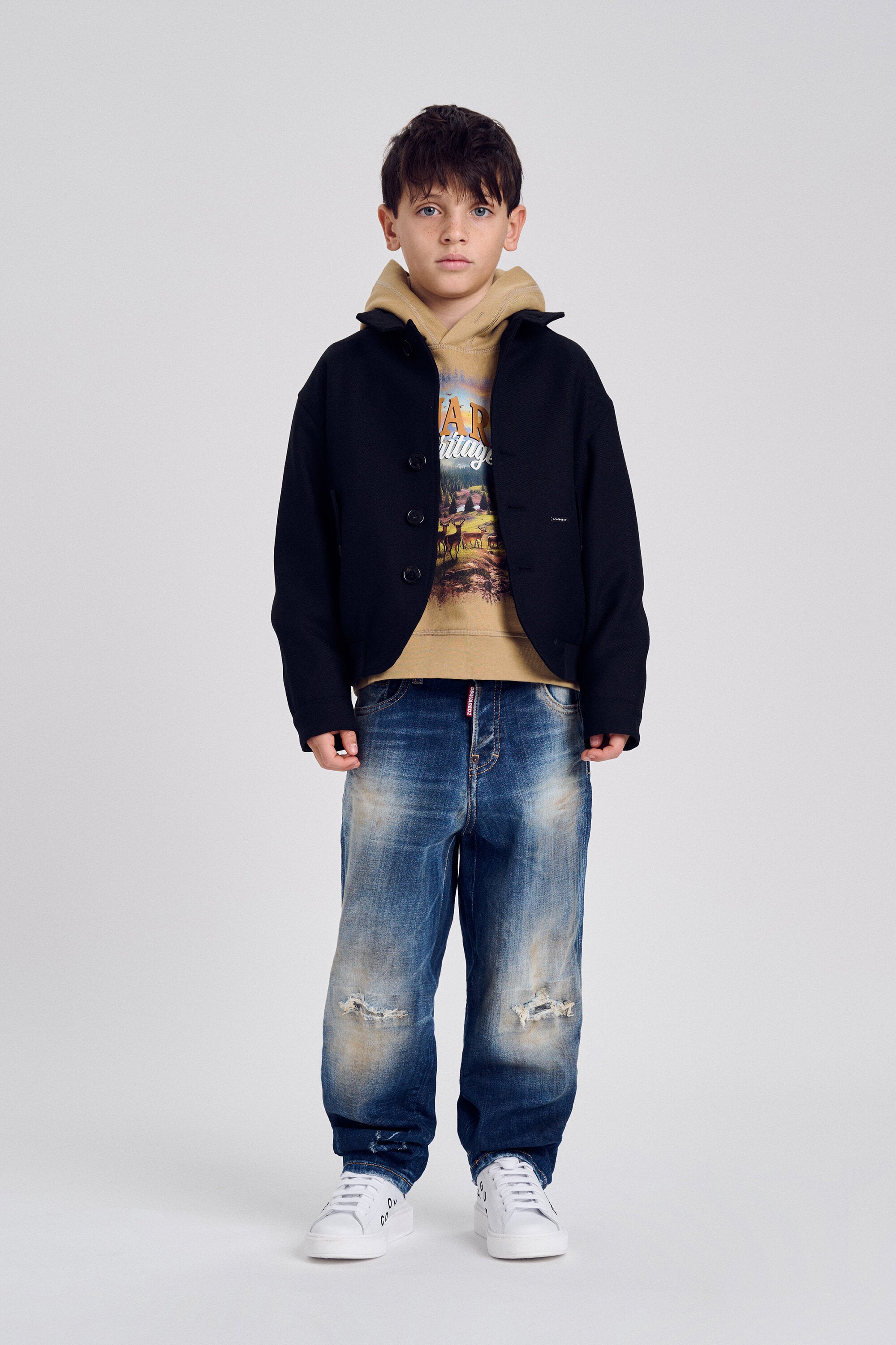 Relaxed fit jeans in light blue wash - Baggy