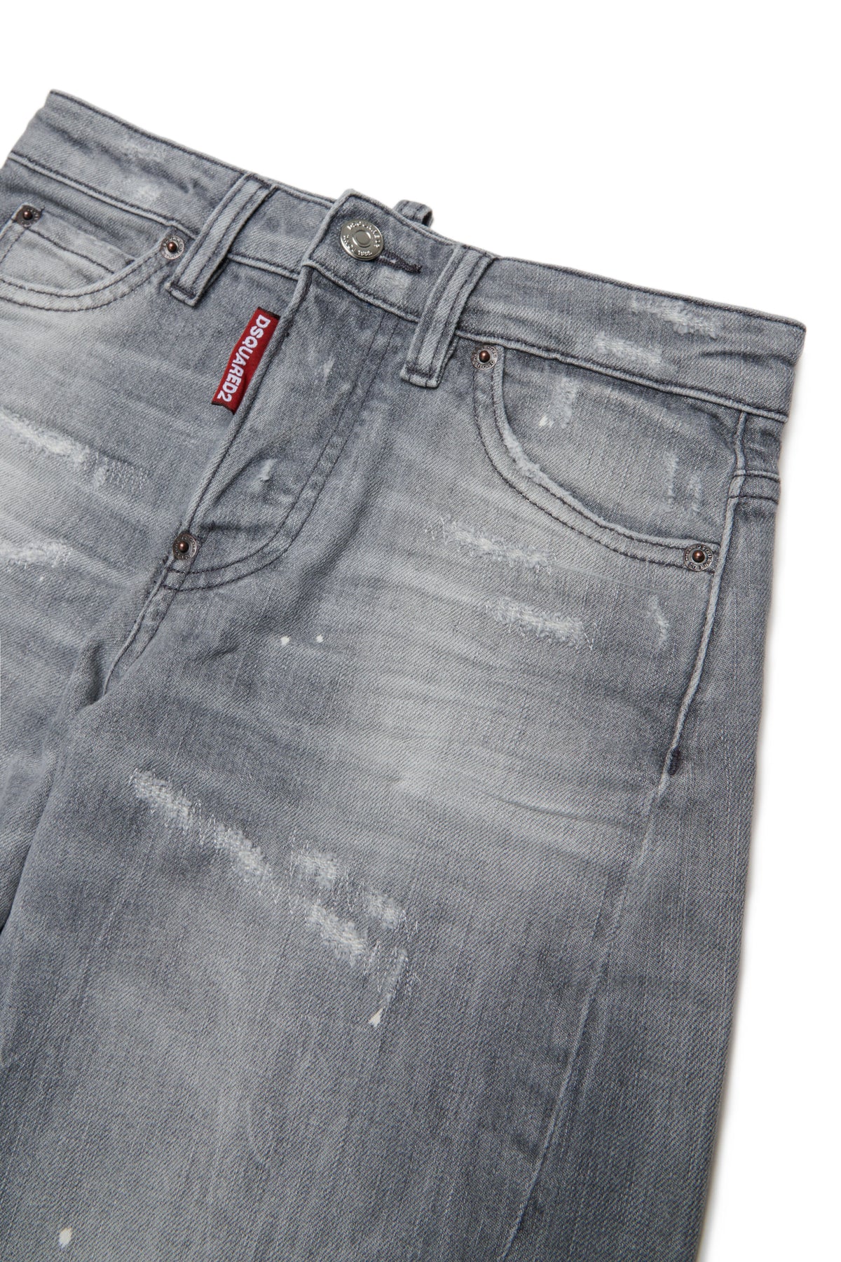 Relaxed fit gray wash jeans - Loose Twist