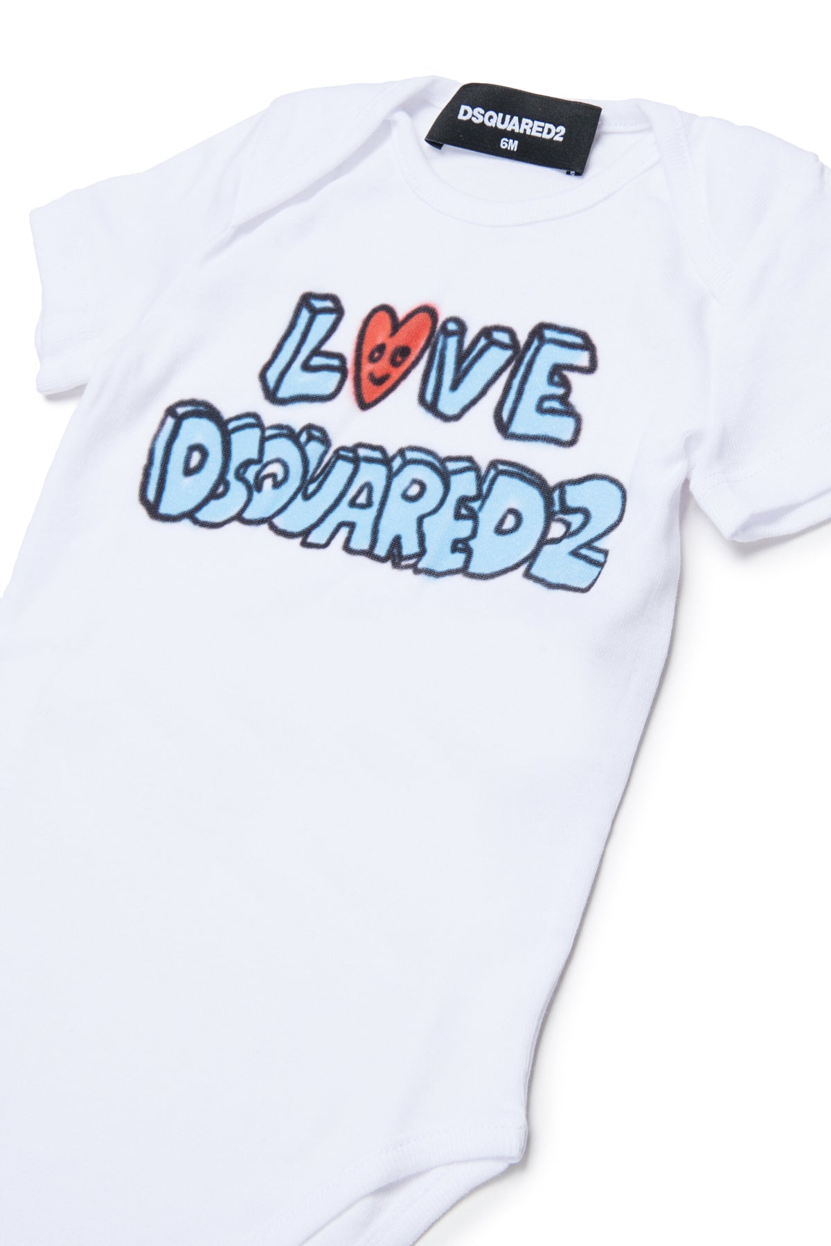 Bodysuit with Love print and heart