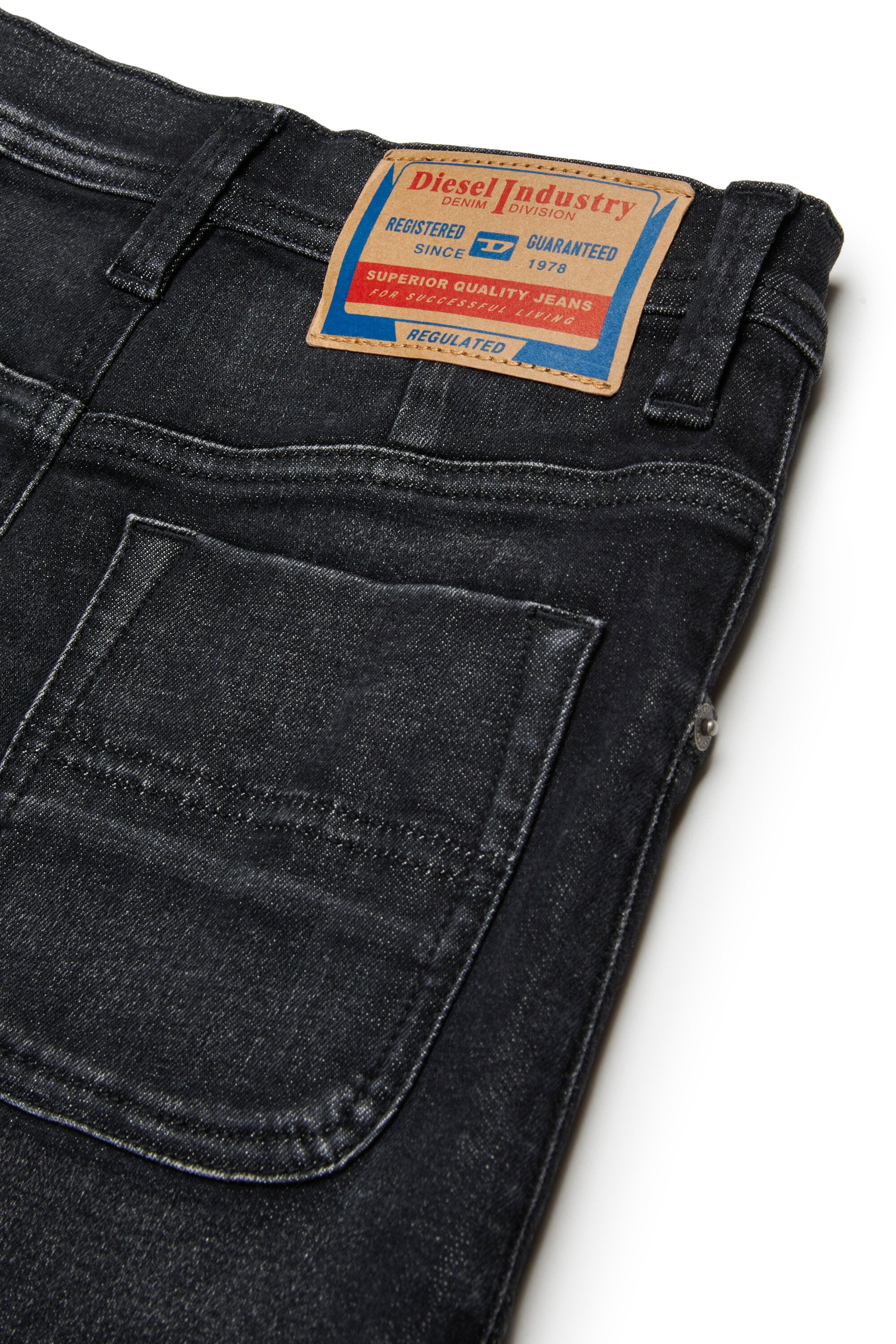 Denim mini skirt with buttons