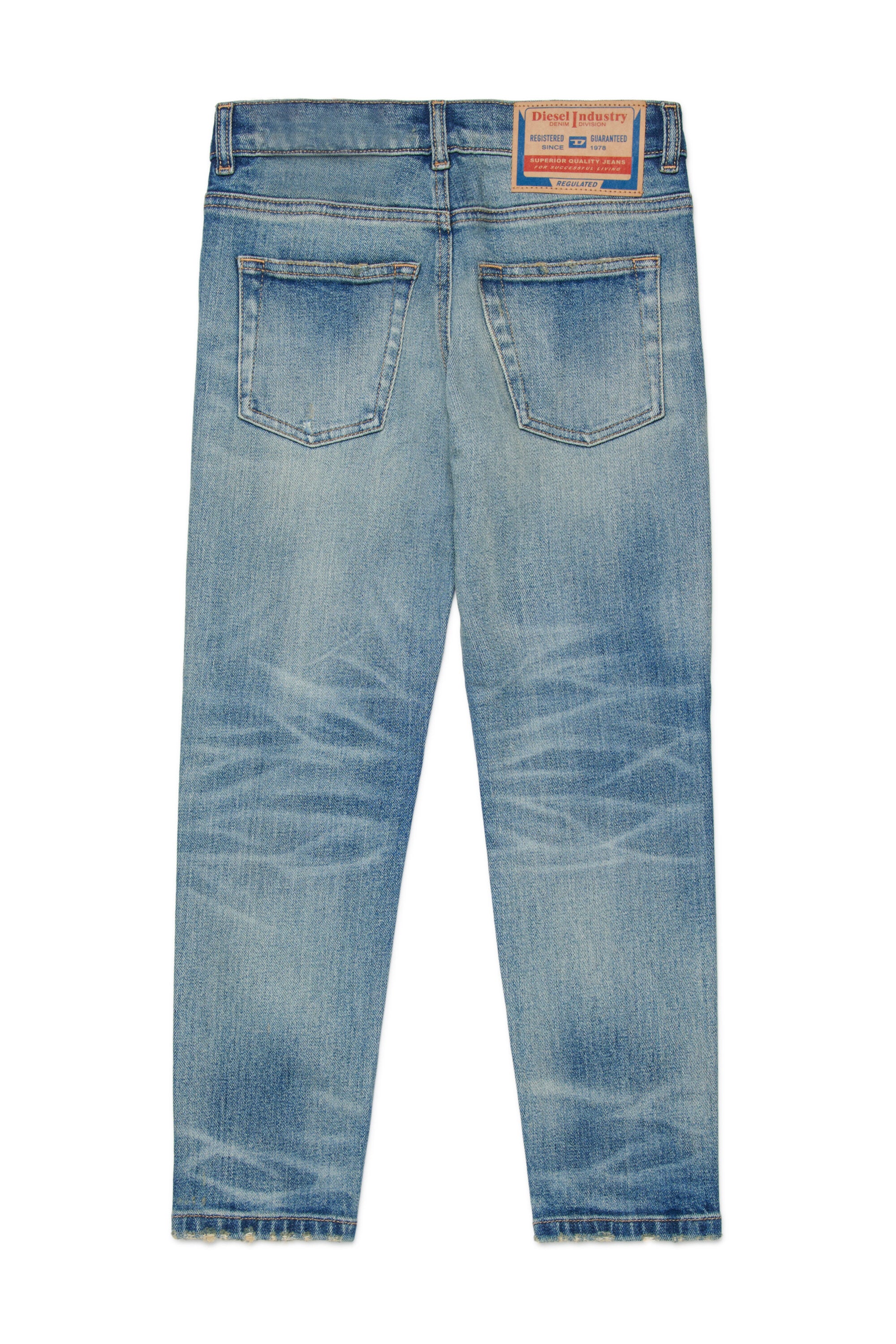 Regular fit light blue wash jeans - D-Lucas