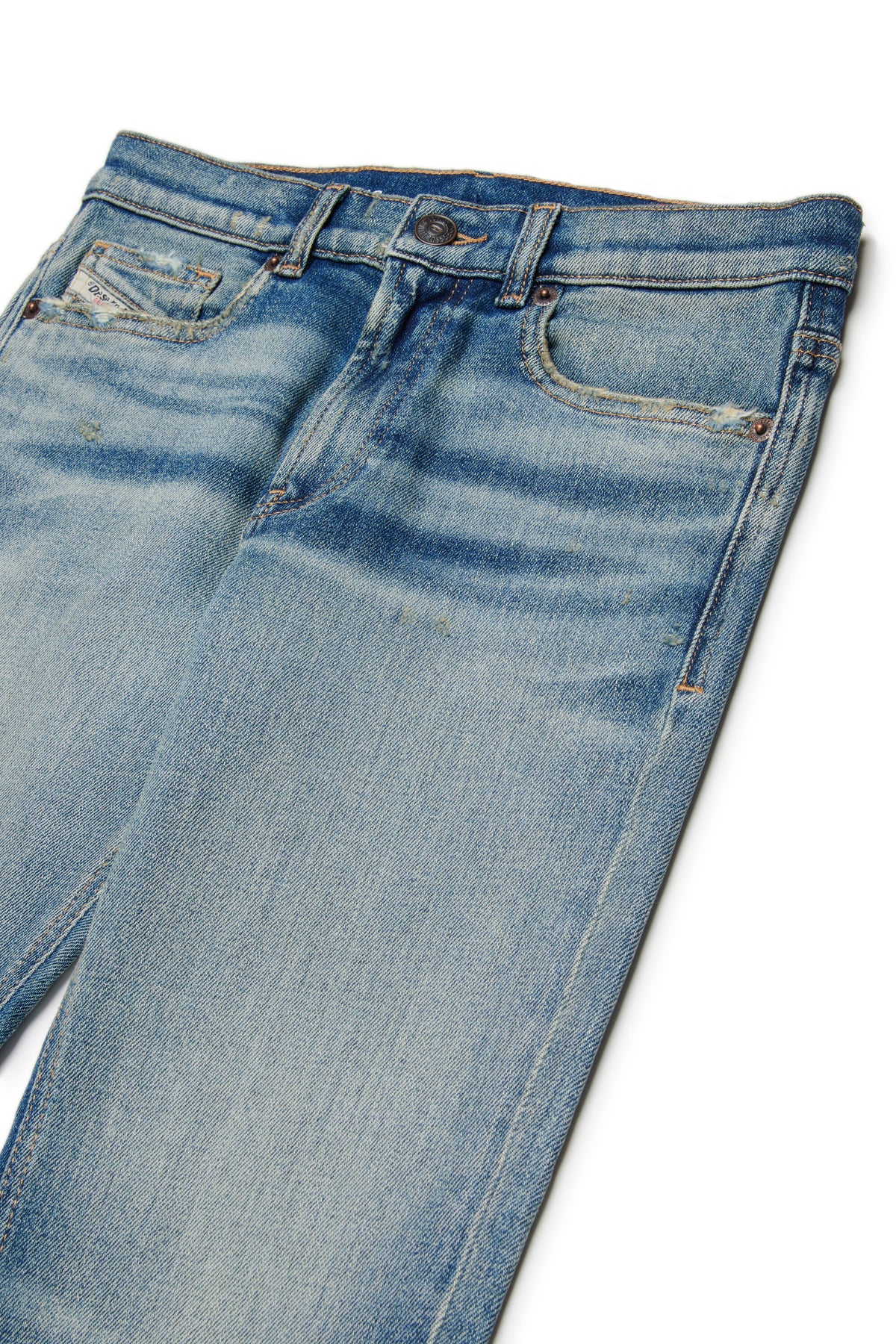 Regular fit light blue wash jeans - D-Lucas