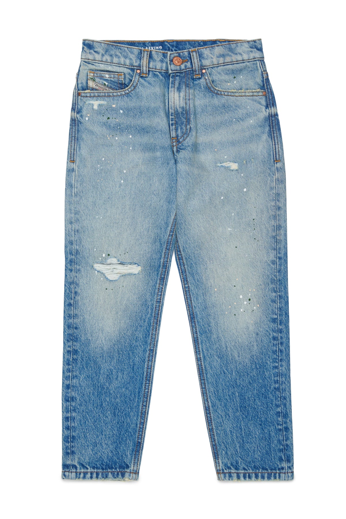 Light blue wash regular fit jeans - D-Lucas