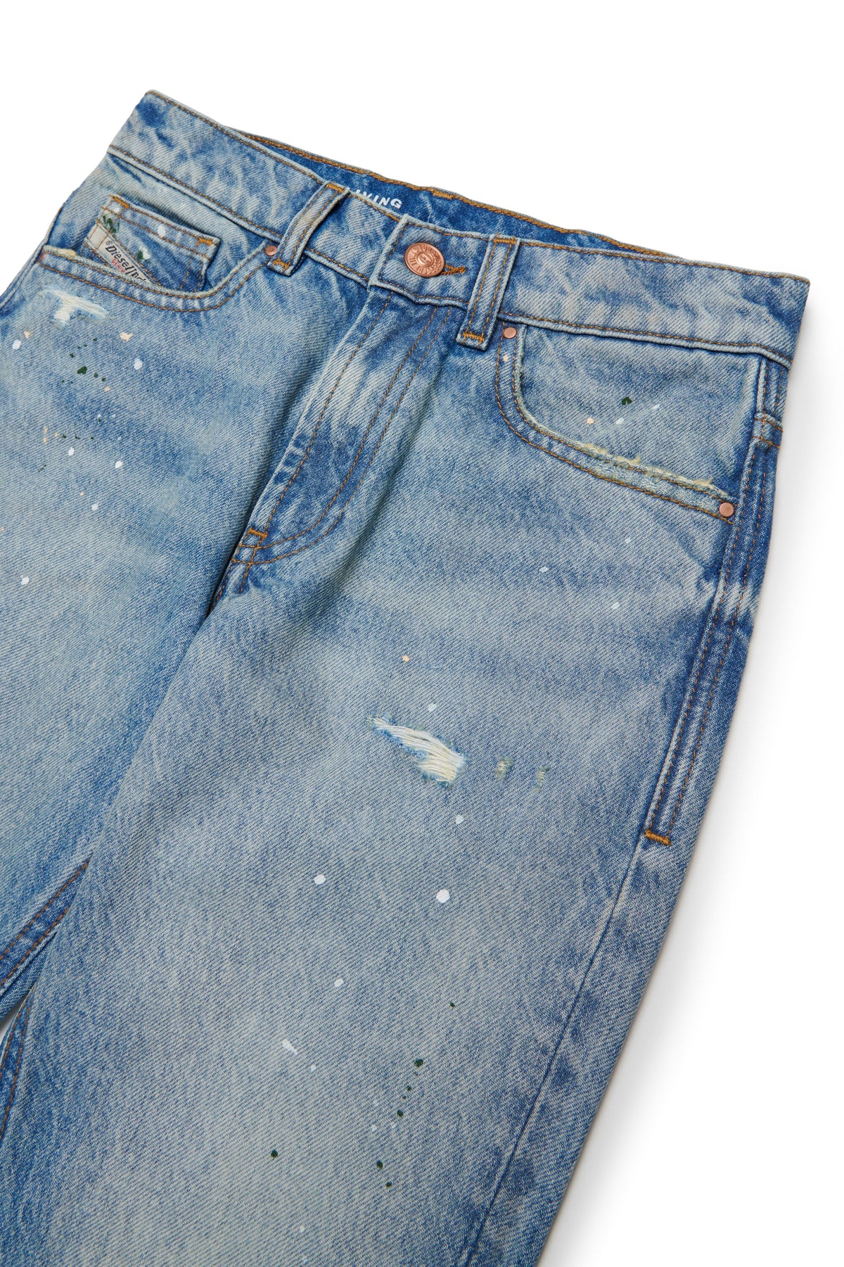 Light blue wash regular fit jeans - D-Lucas
