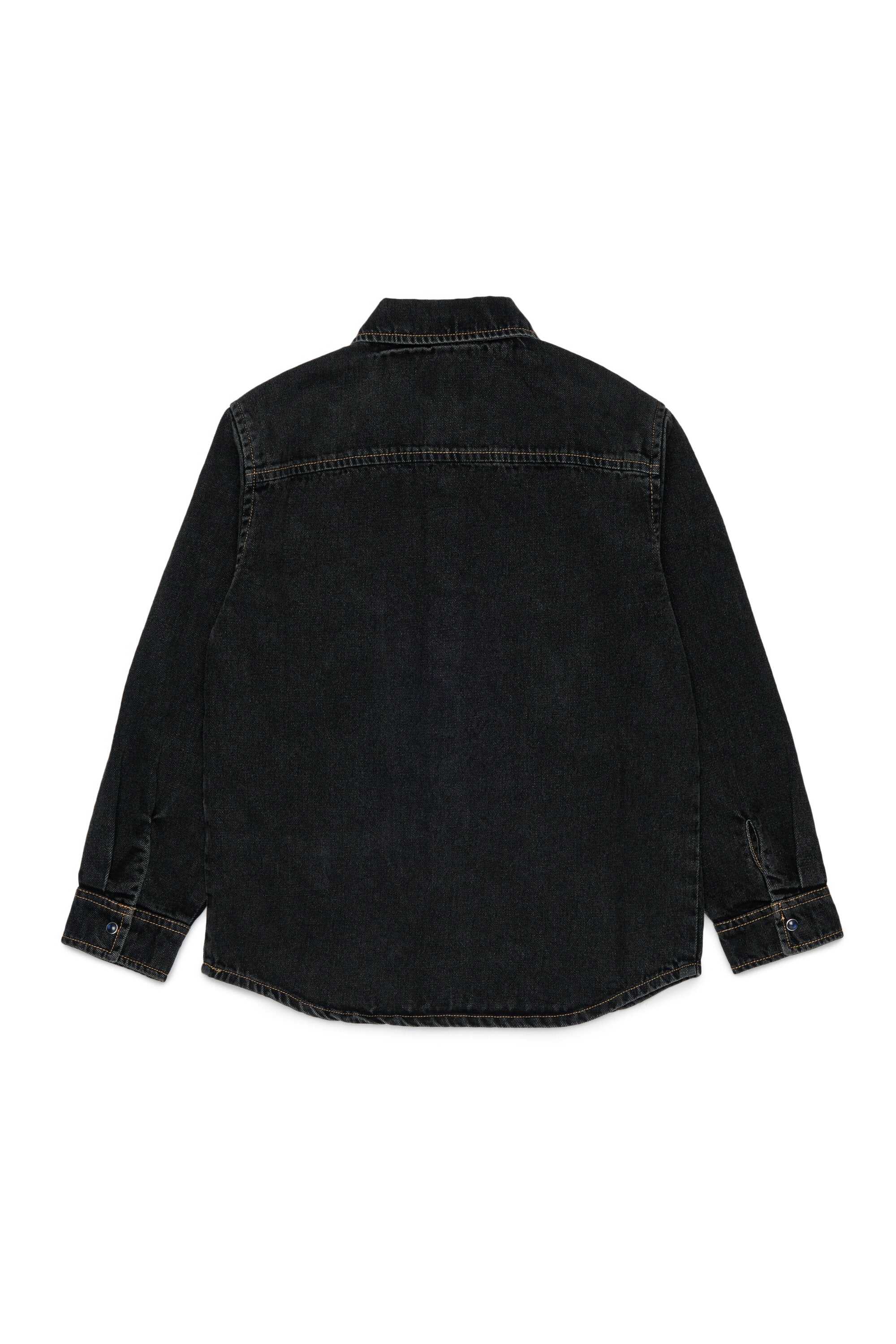 Denim shirt with logo