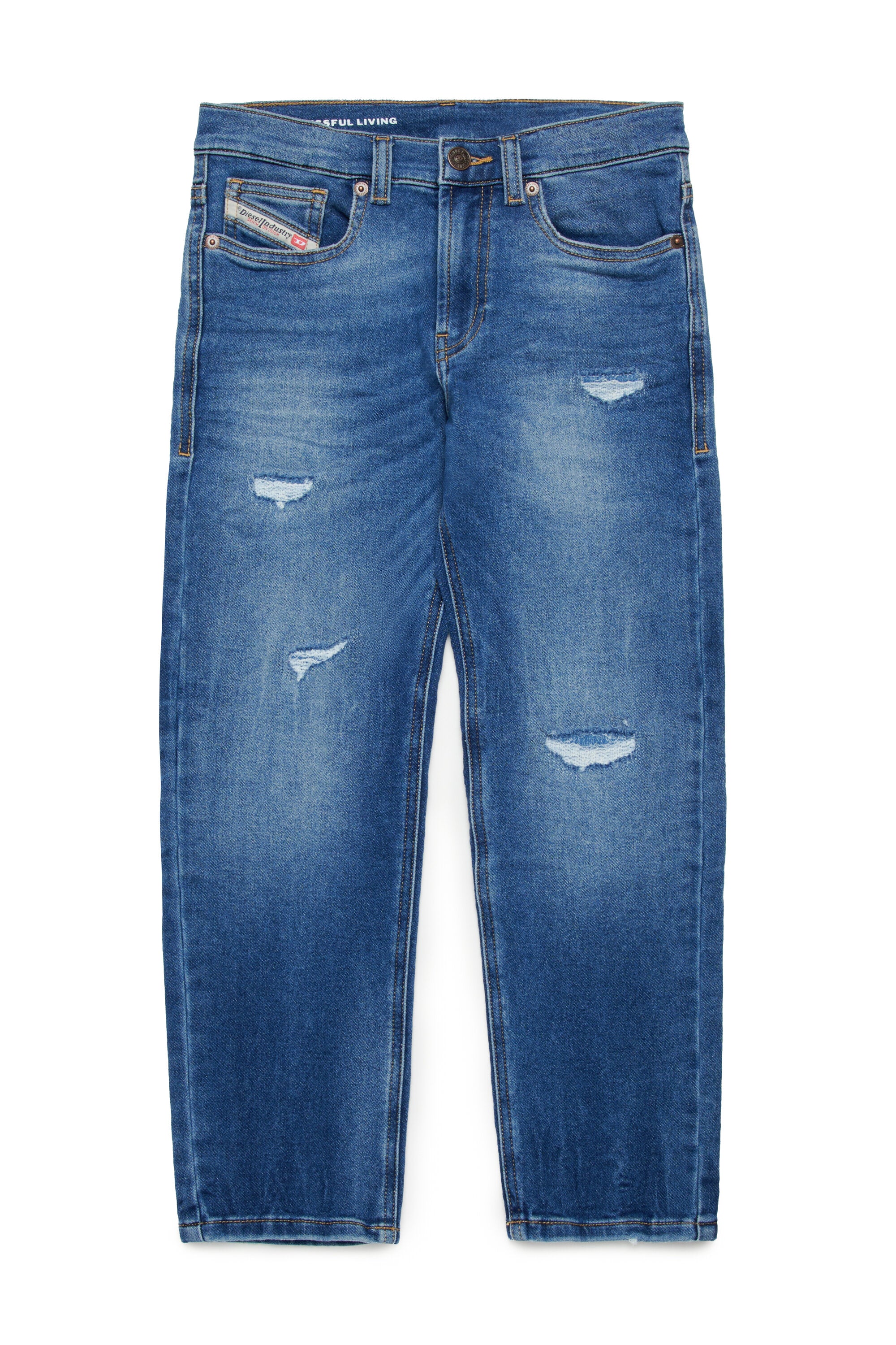 JoggJeans® straight medium blue with rips - 2010