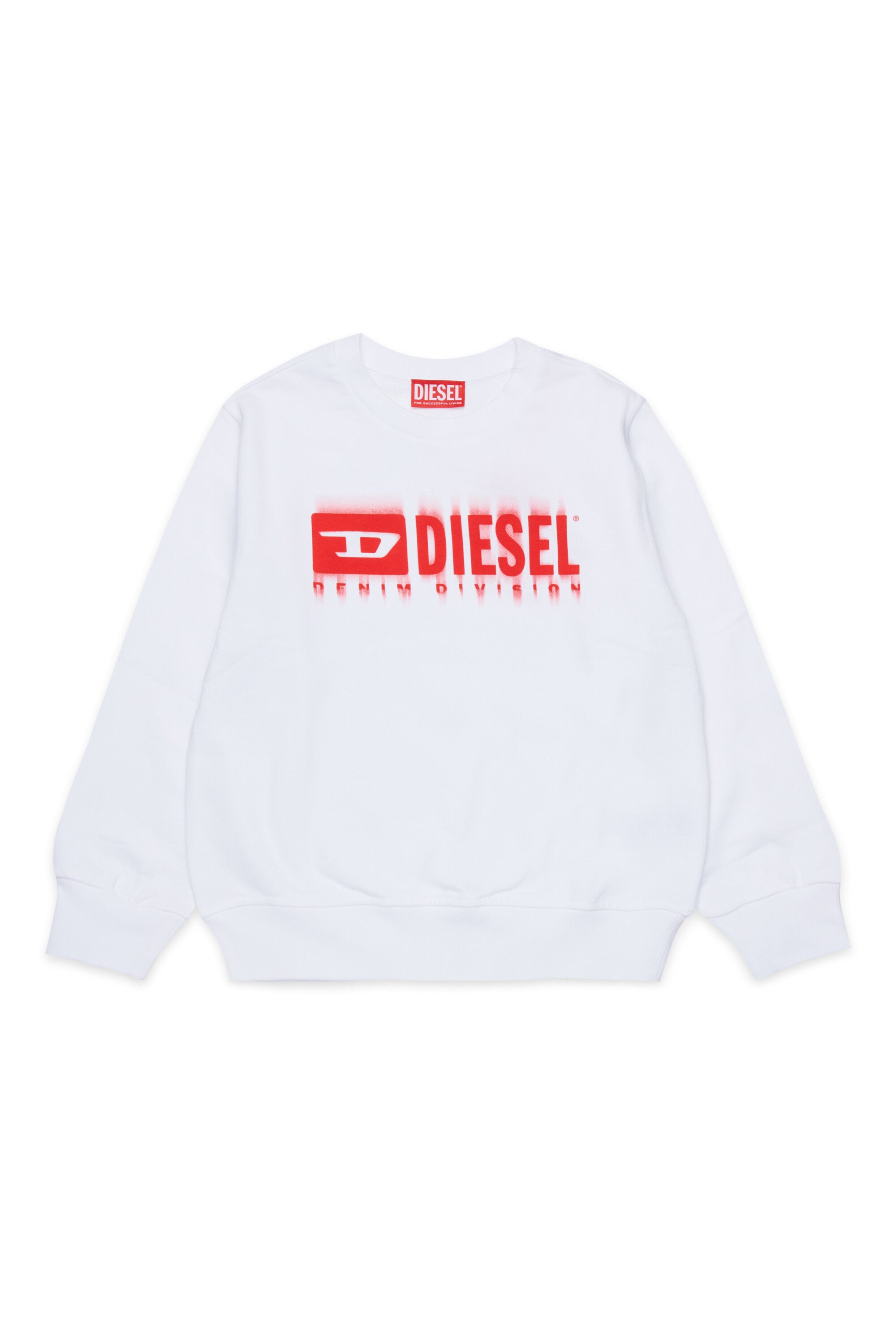 Degradé branded crew-neck sweatshirt