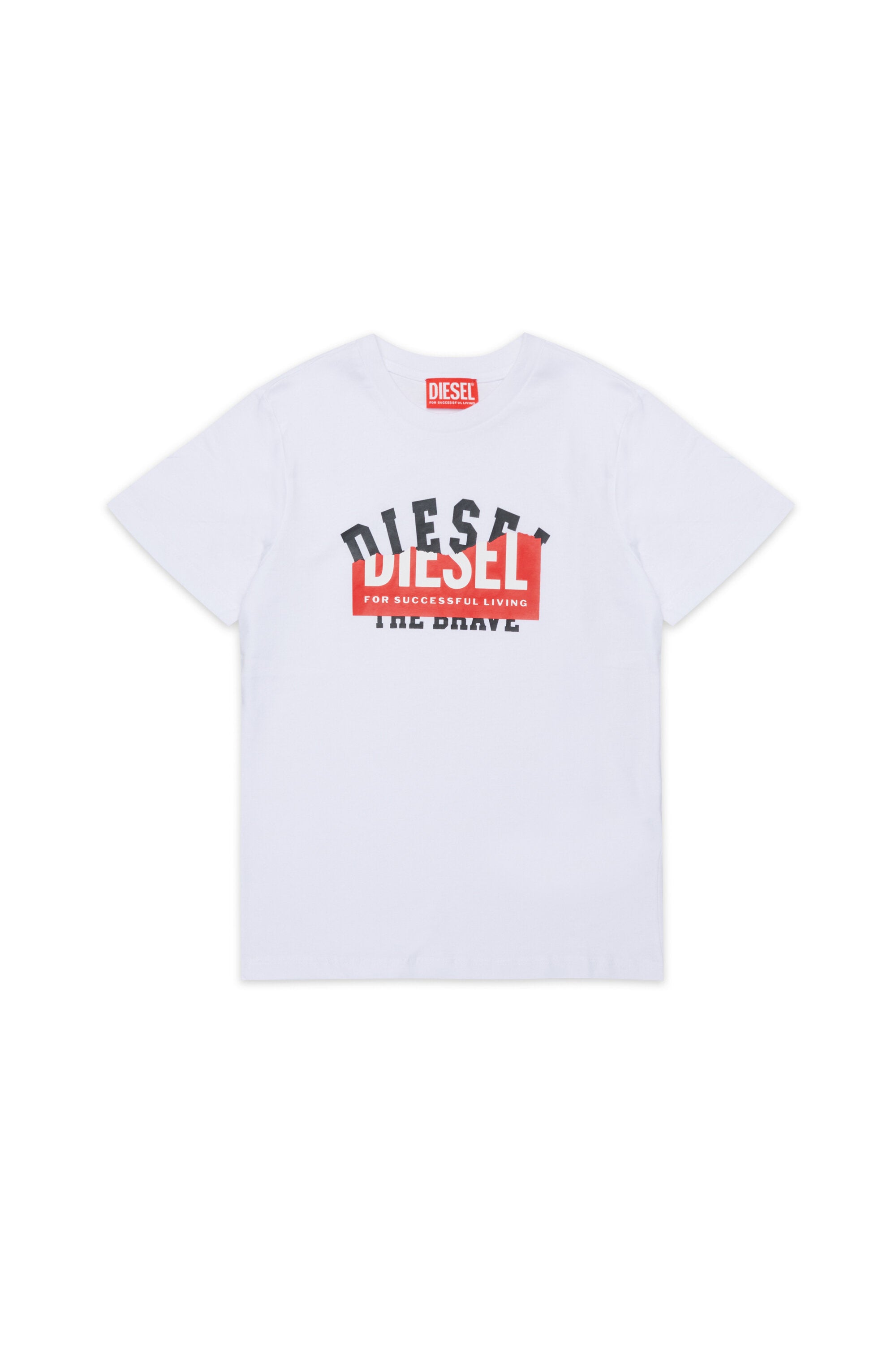 T-shirt with overlapping logo print