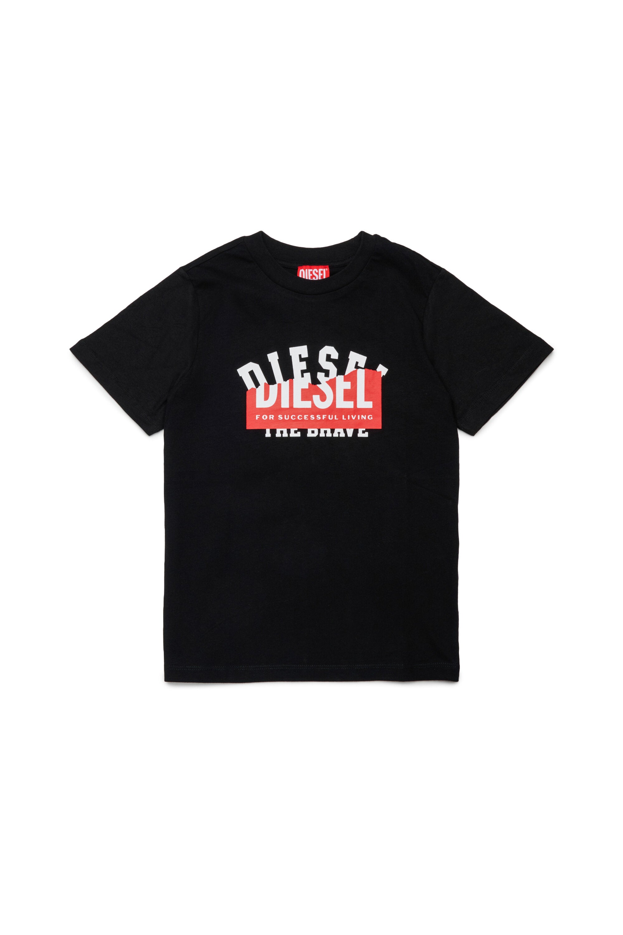 T-shirt with overlapping logo print