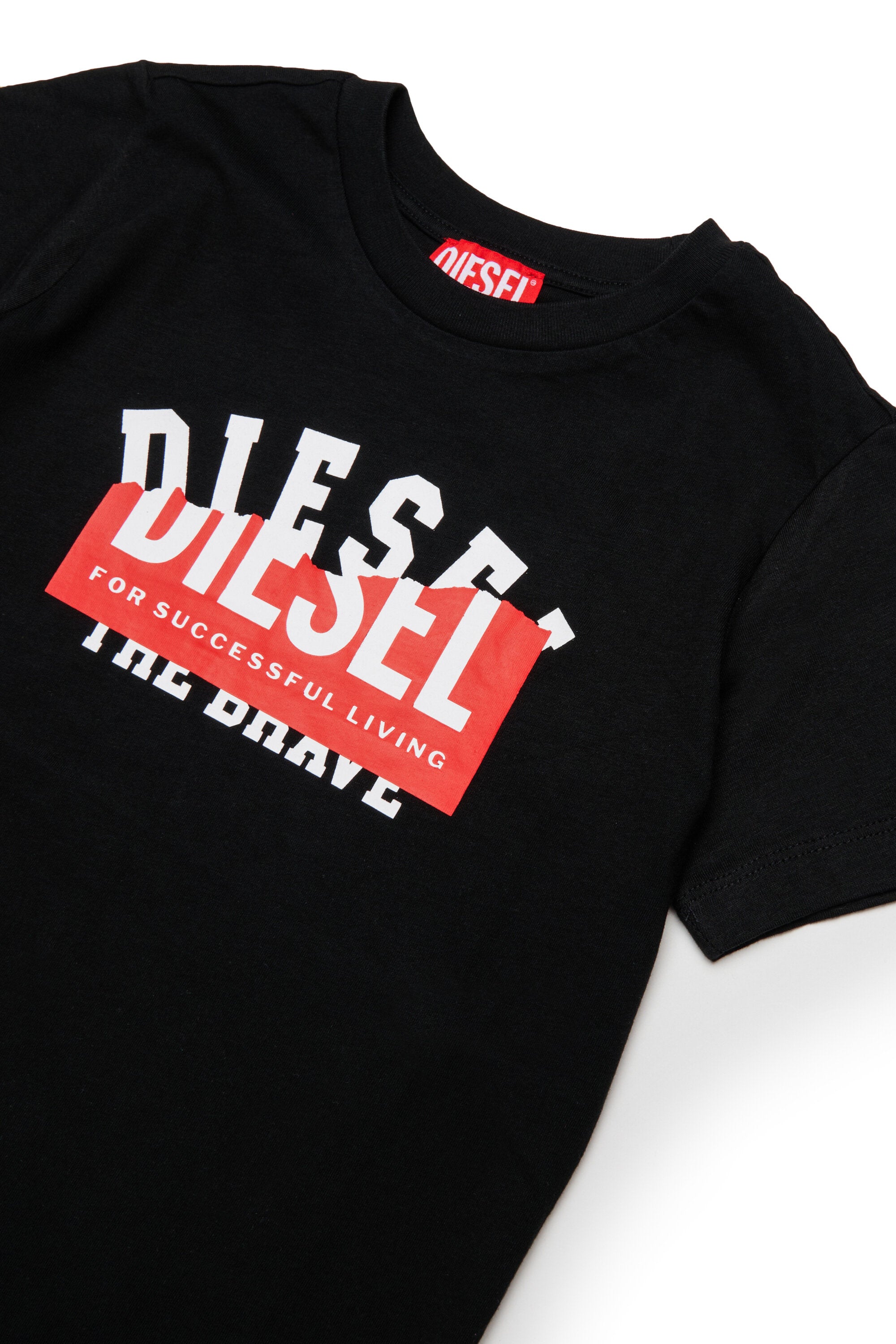 T-shirt with overlapping logo print