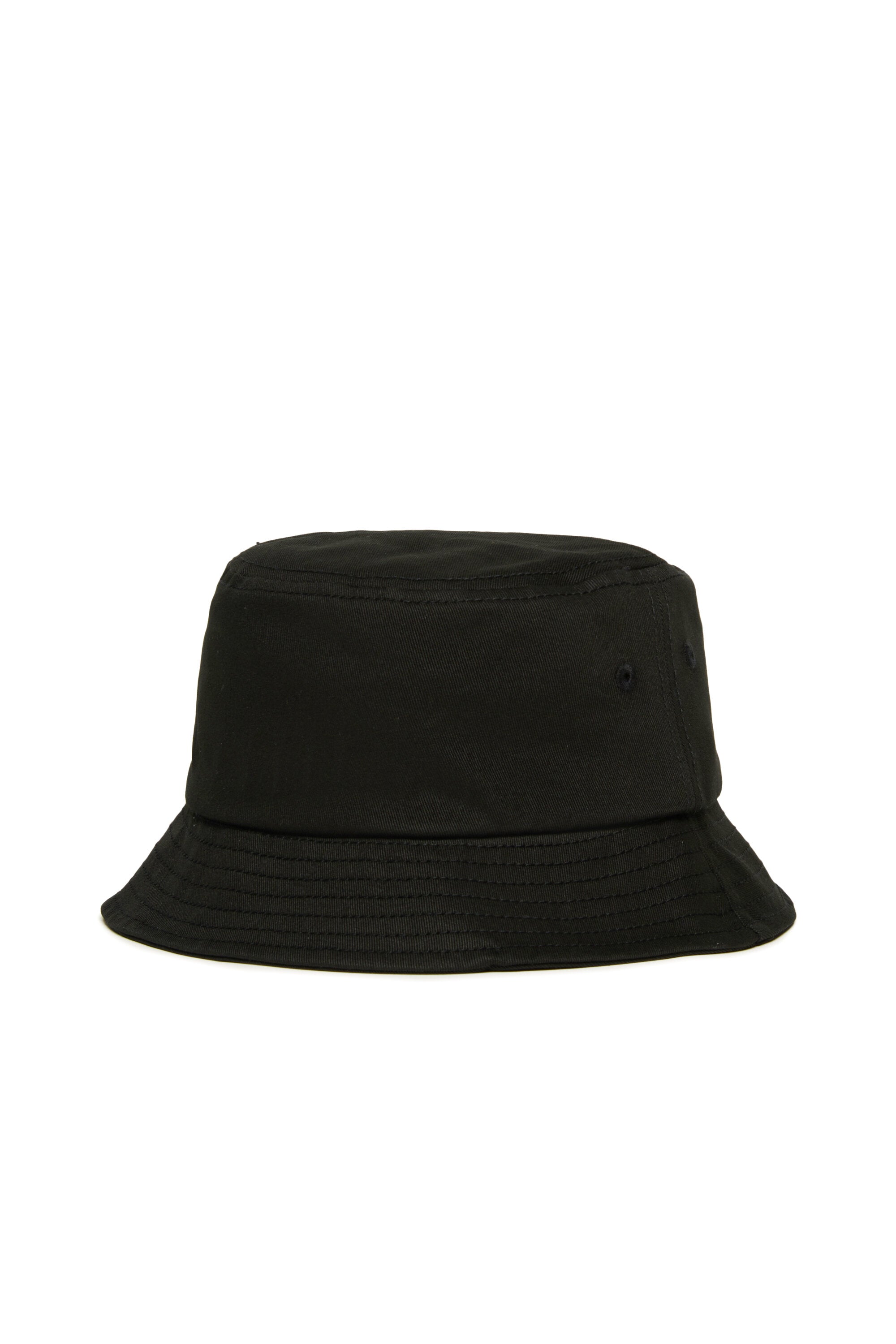 Fisherman hat in gabardine branded with Oval D logo