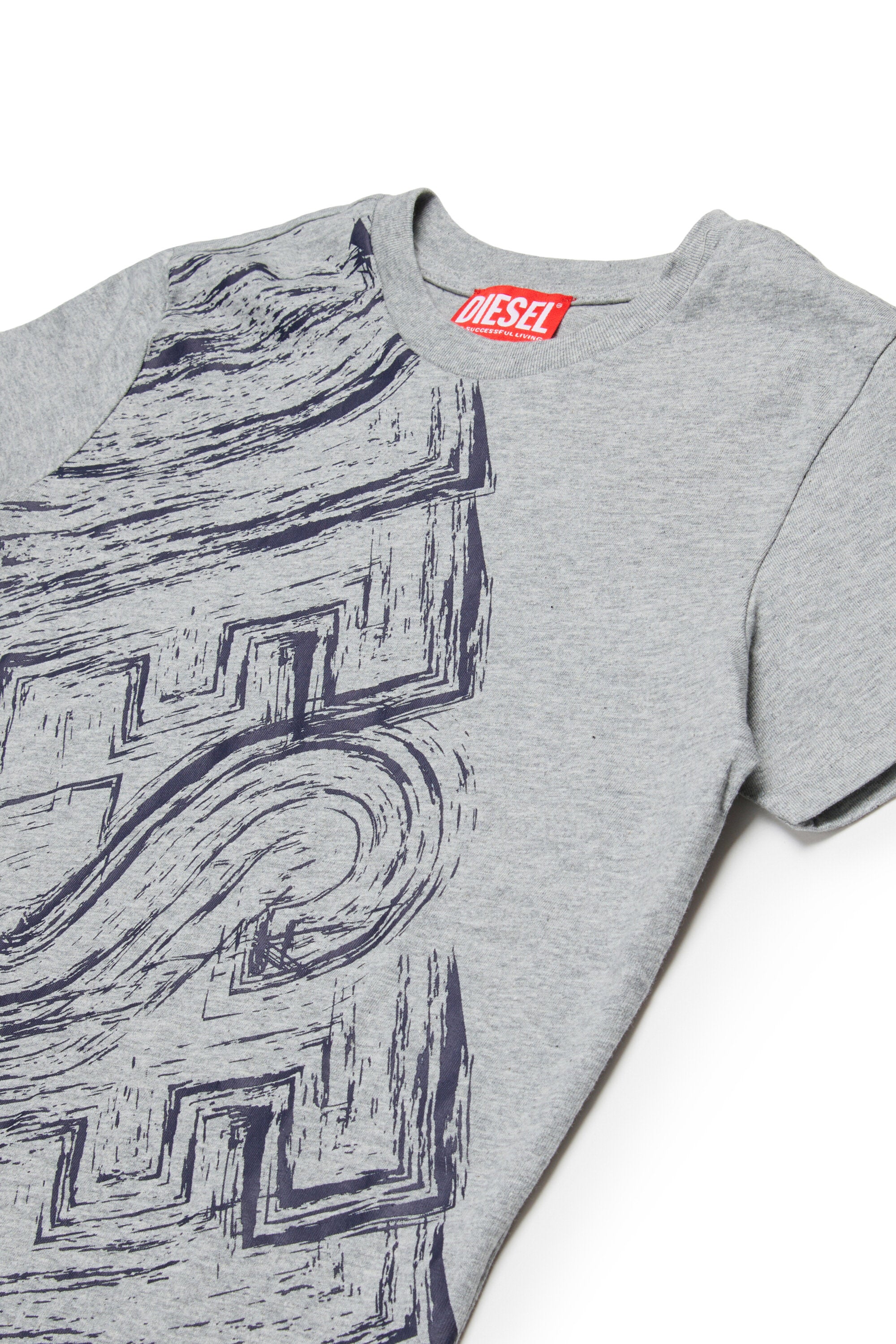 Jersey T-shirt with faded logo