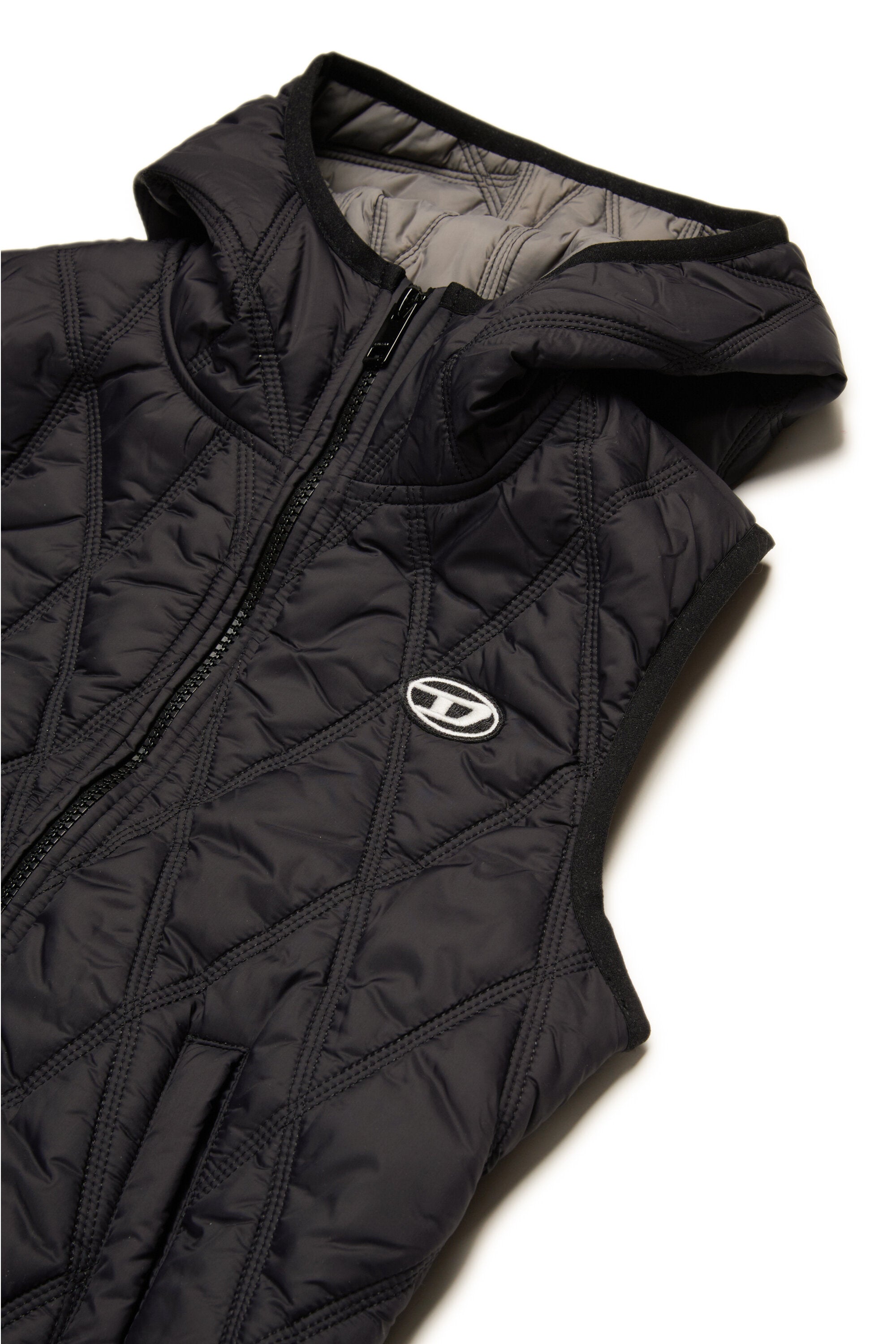 Diamond quilted lightweight vest