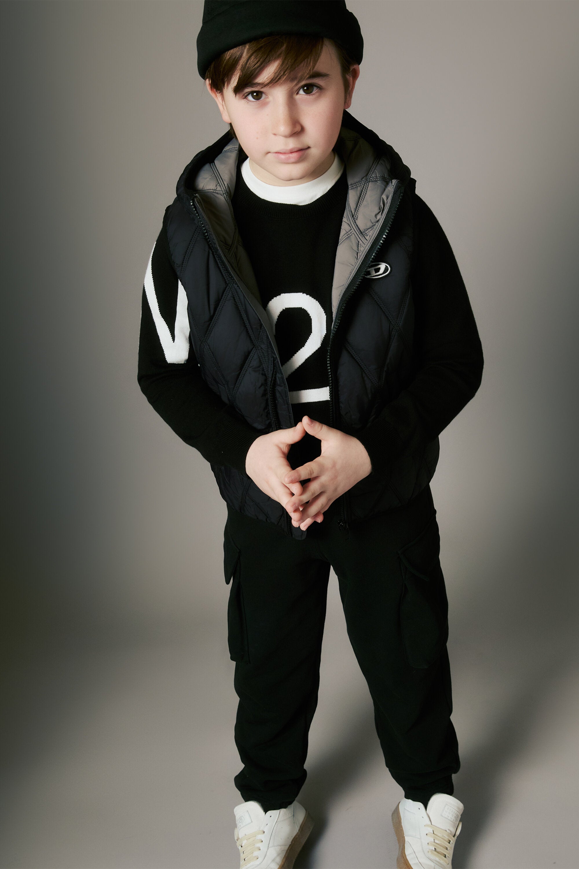 Diamond quilted lightweight vest