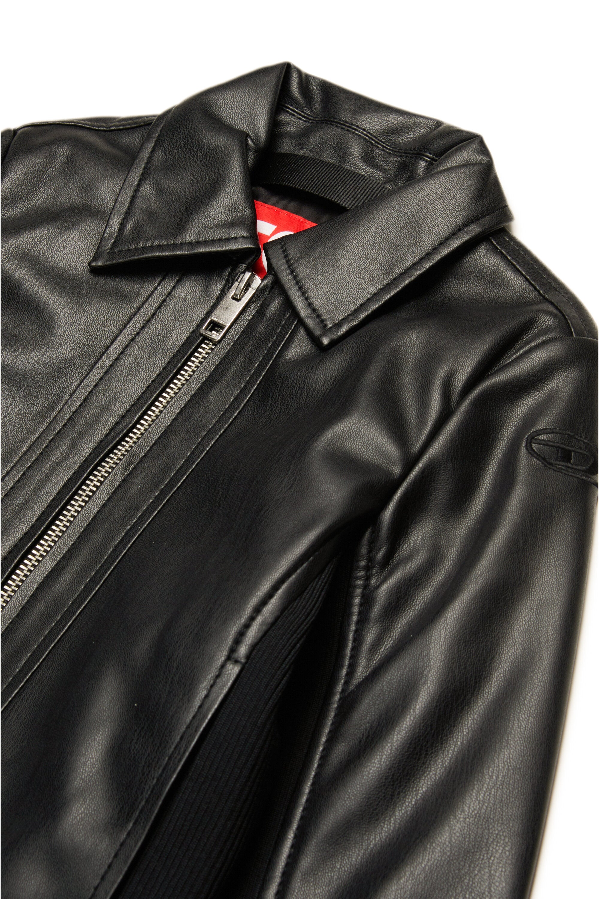 Glossy coated fabric jacket
