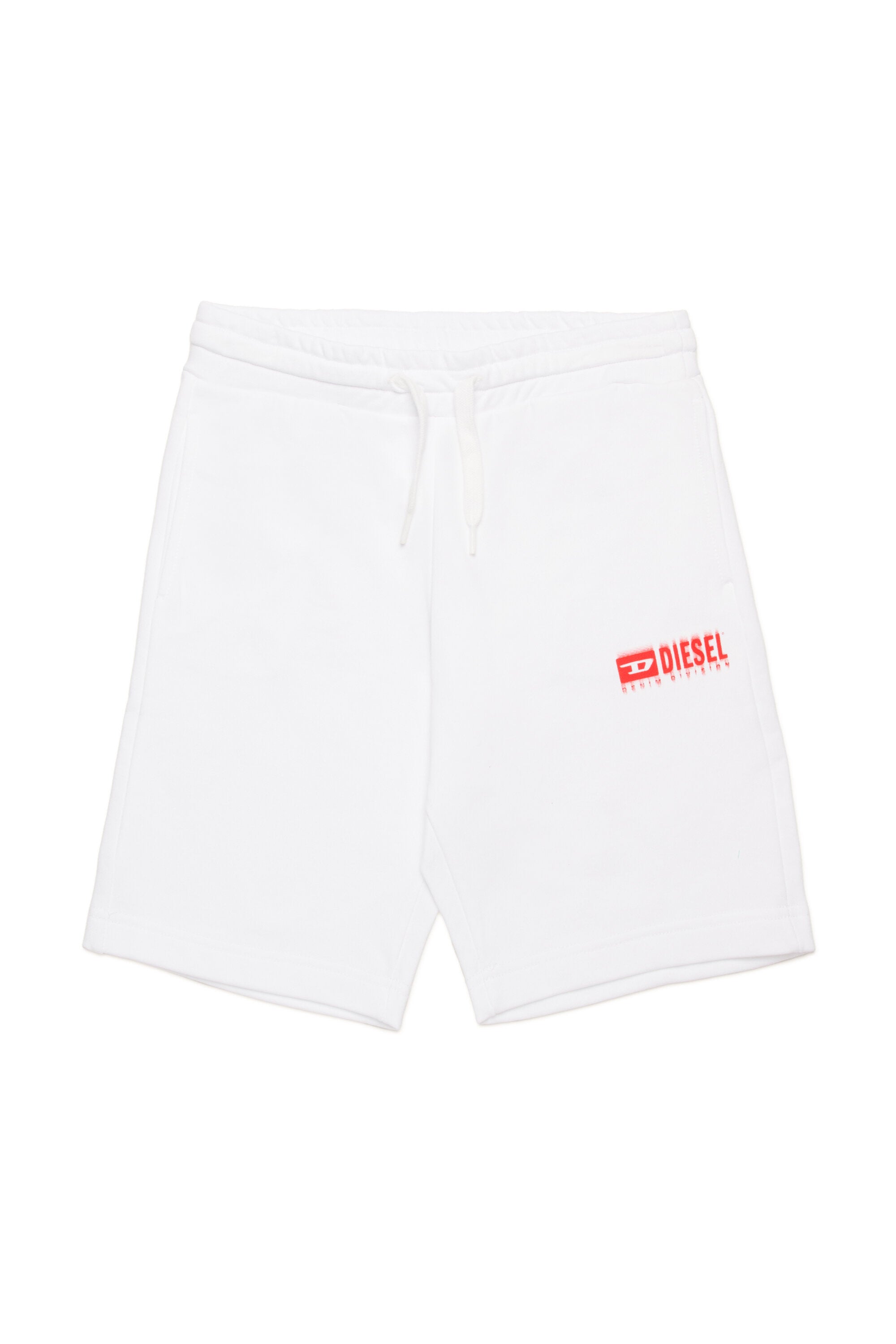 Fleece shorts with logo