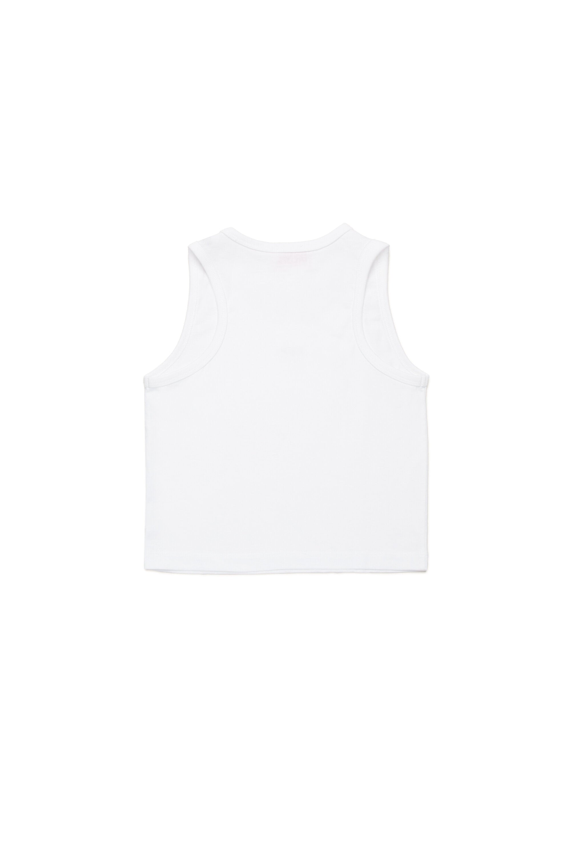 Sleeveless top with patch