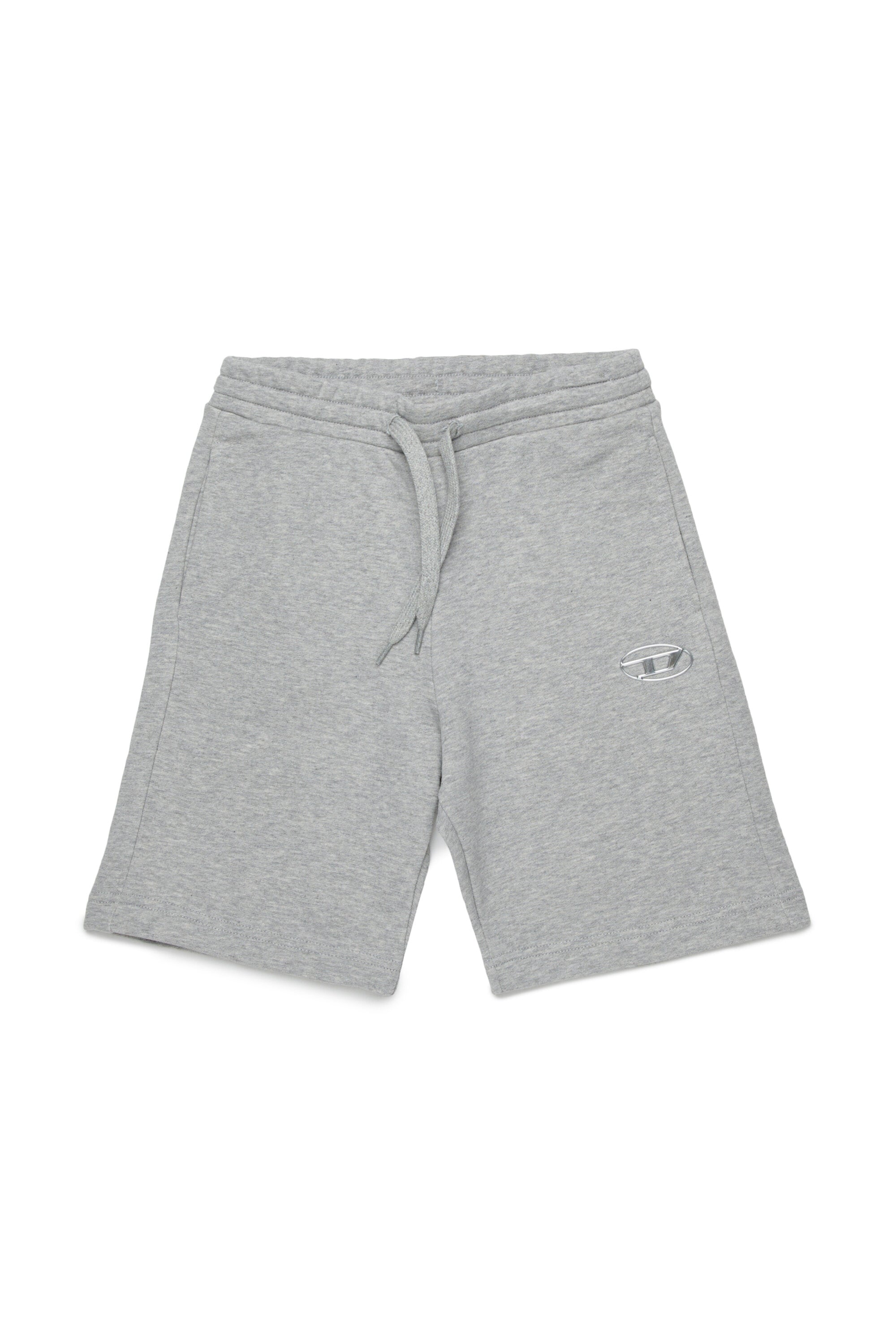 Fleece shorts with Oval D logo