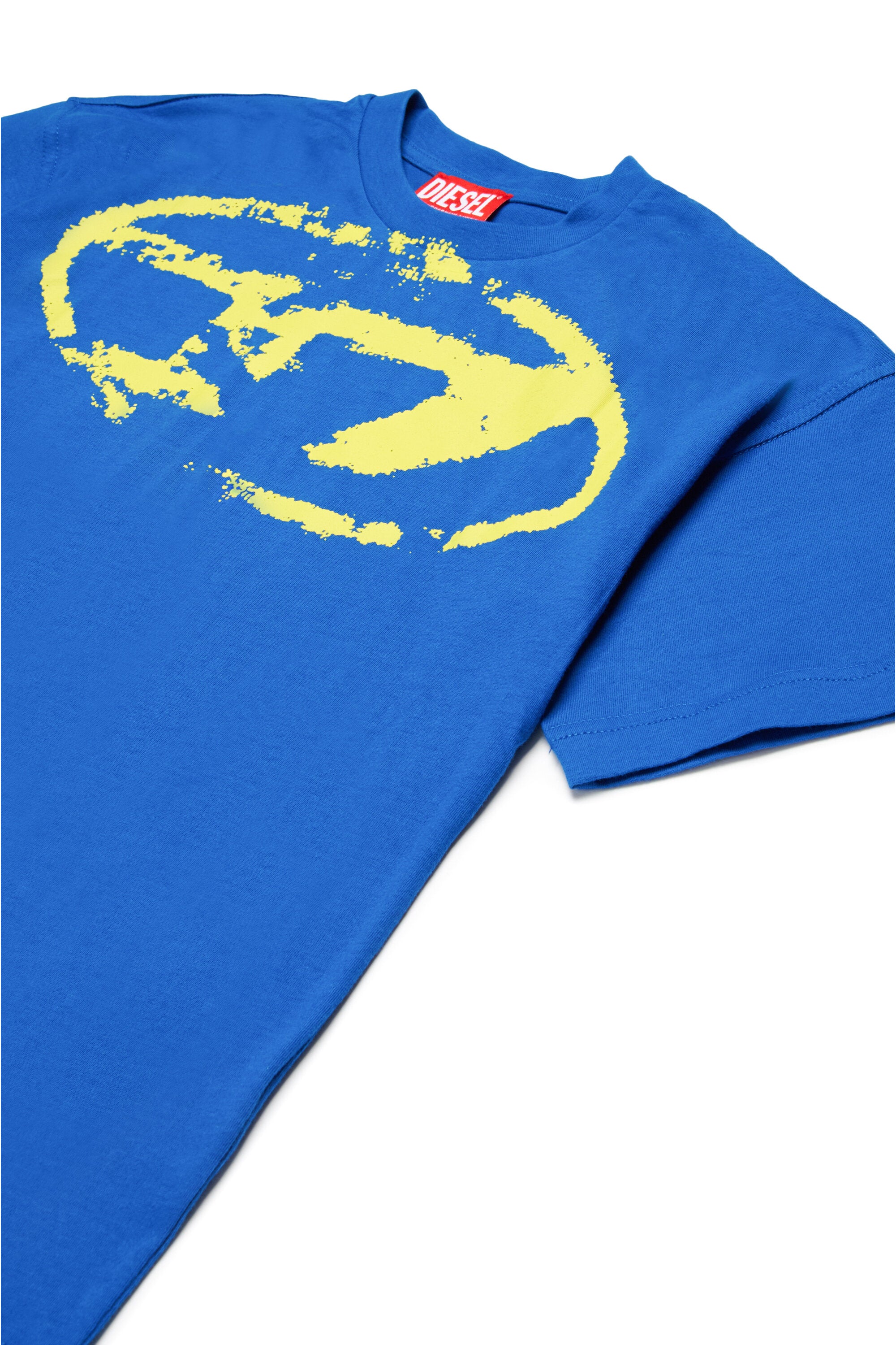 Used-effect Oval D logo T-shirt