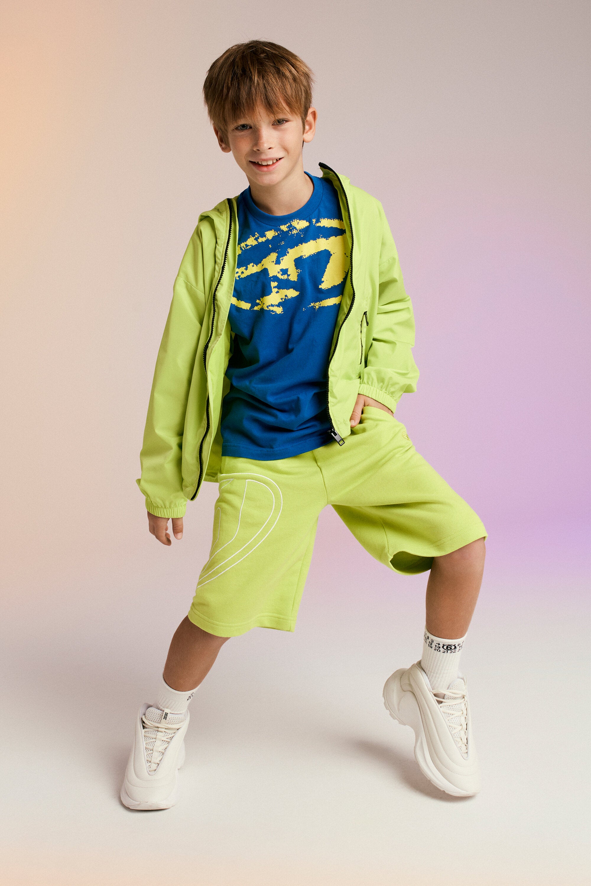 Used-effect Oval D logo T-shirt