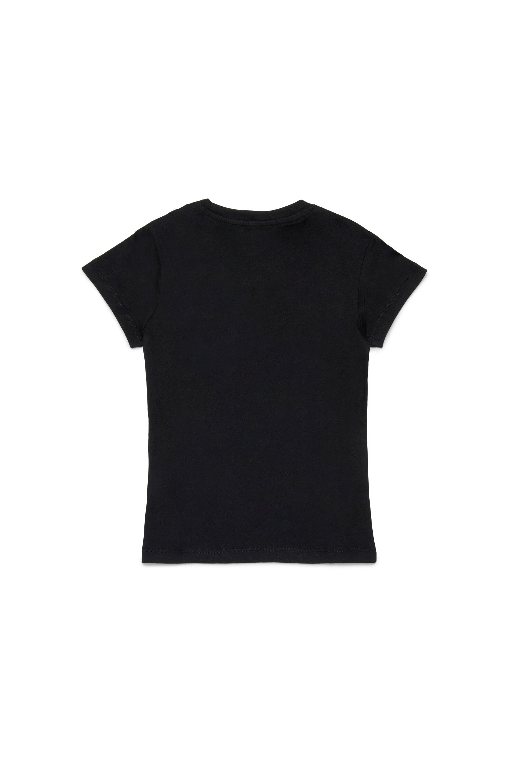 Jersey T-shirt with superimposed logo