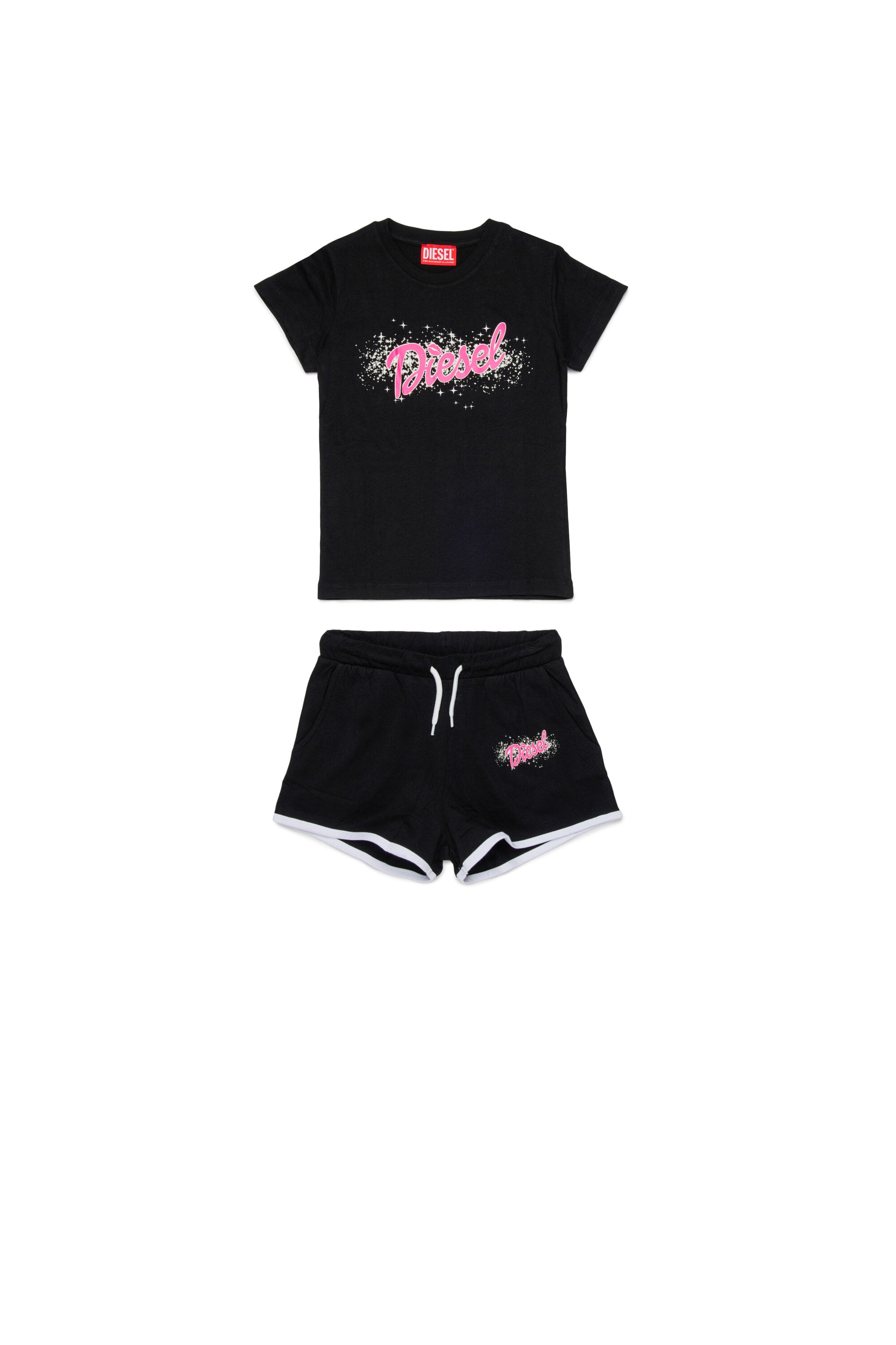 Jersey t-shirt and shorts set with logo
